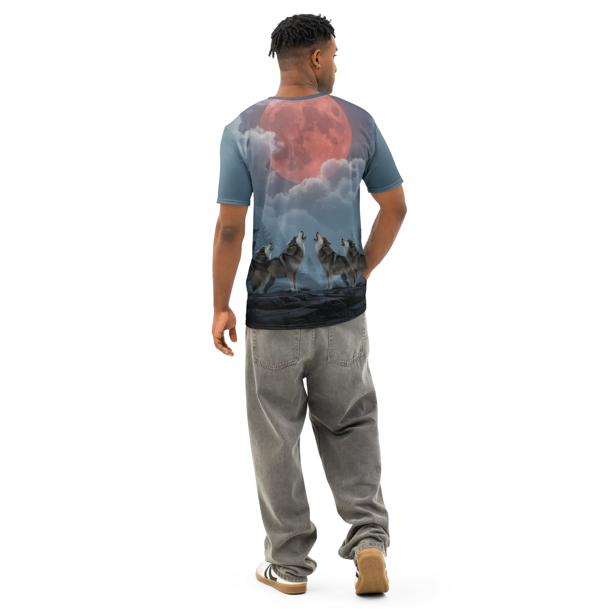 Men’s Wolves cotton crew neck t-shirt - Image 4