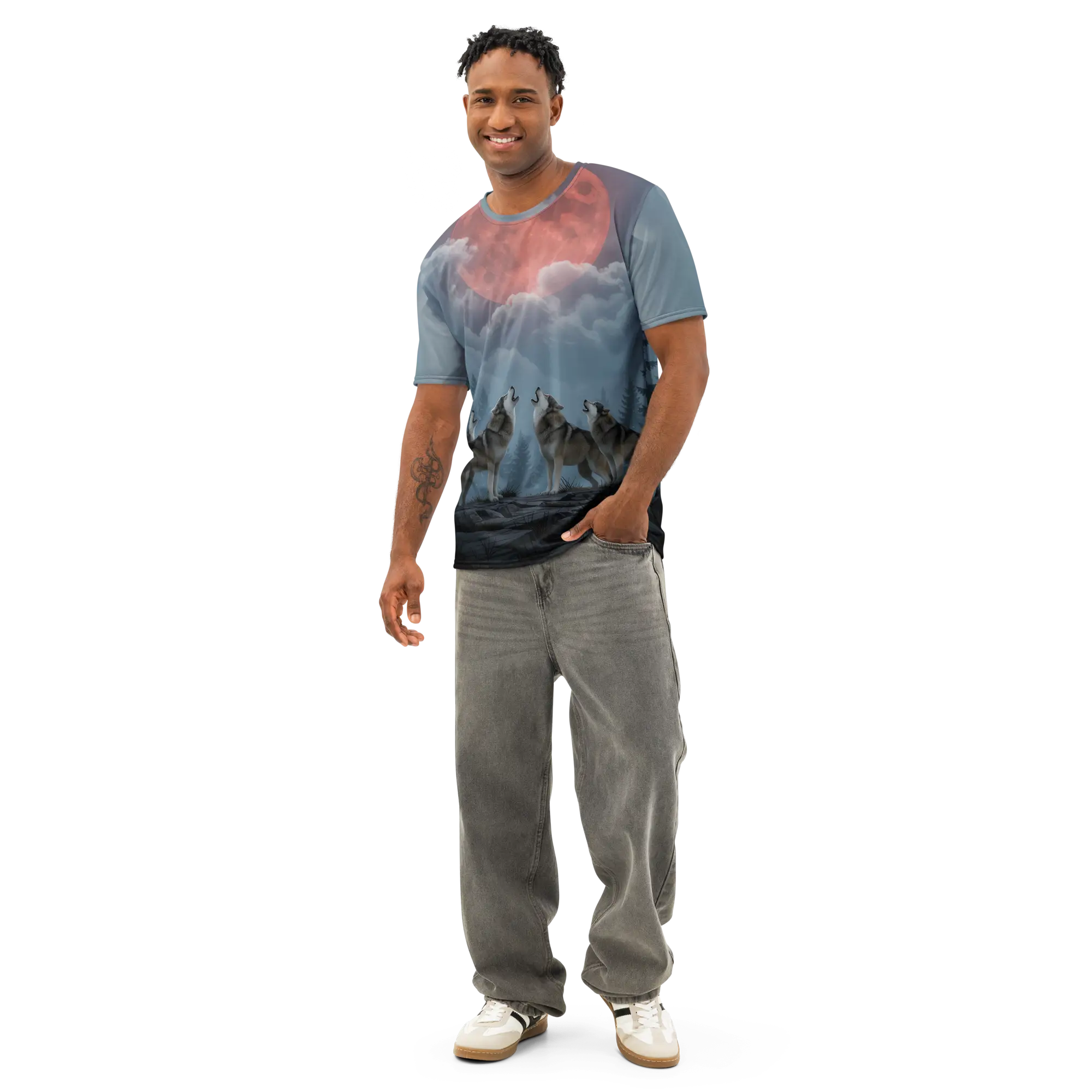 Men’s Wolves cotton crew neck t-shirt