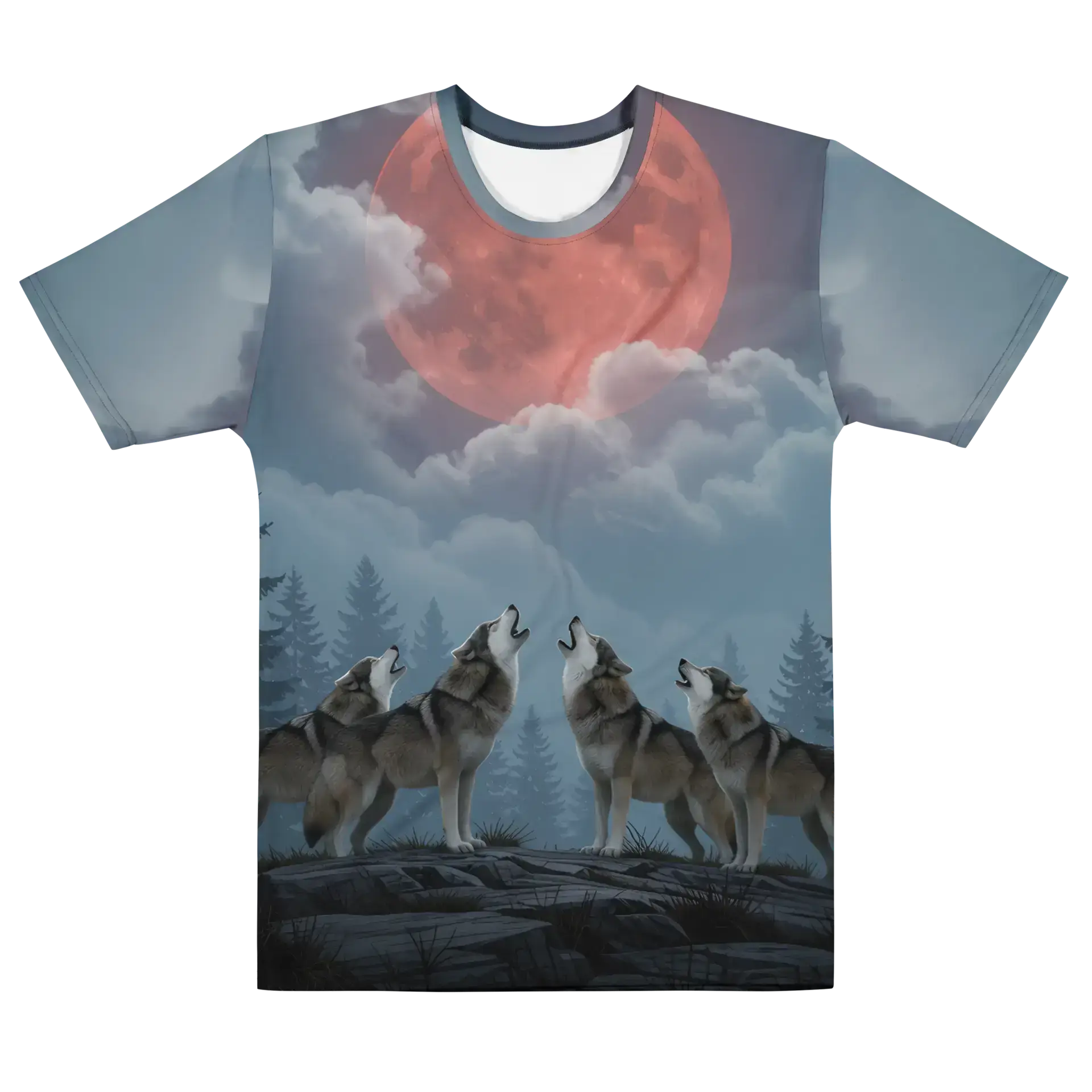 Men’s Wolves cotton crew neck t-shirt - Image 5