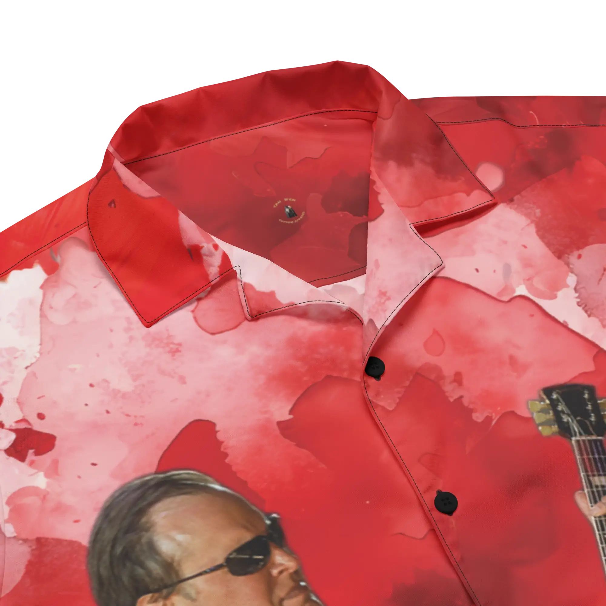 Musicians Joe Bonamassa Unisex Button Shirt Red - Image 4