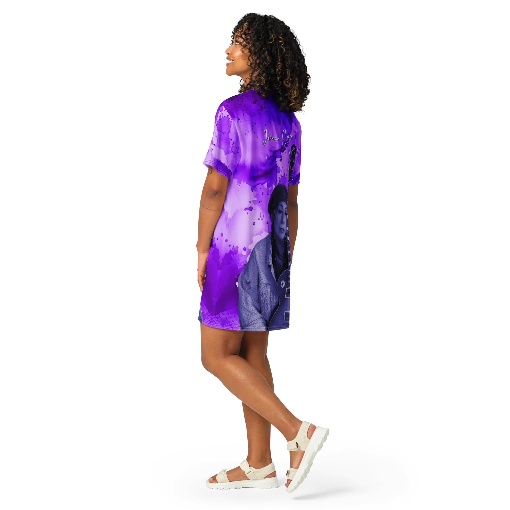 Joanna Connor Signature T-shirt Dress Purple - Image 11