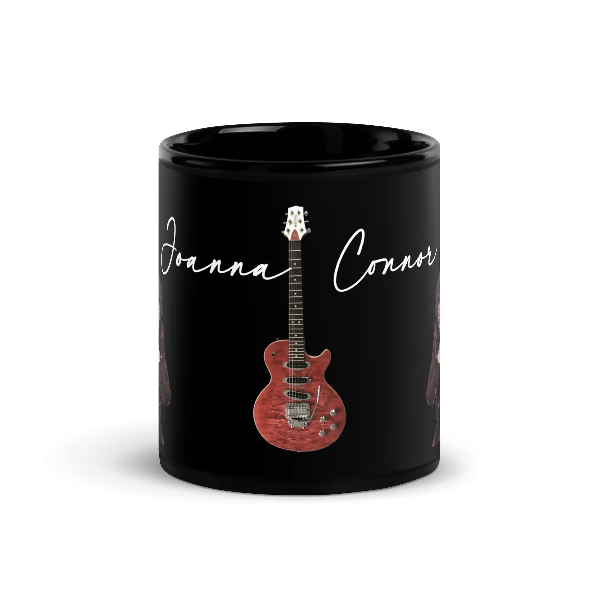 Joanna Connor Signature Black Glossy Mug - Image 4