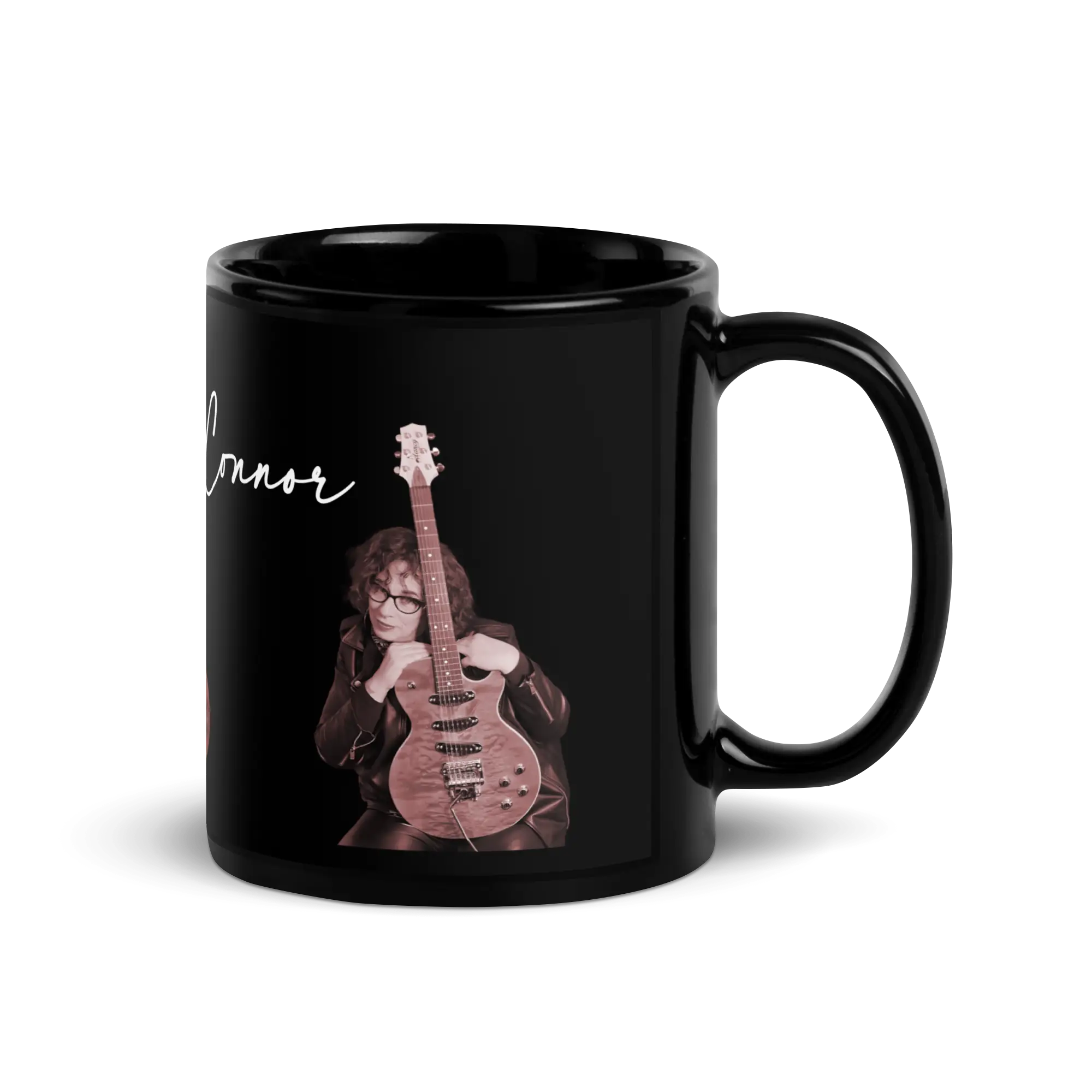 Joanna Connor Signature Black Glossy Mug - Image 3