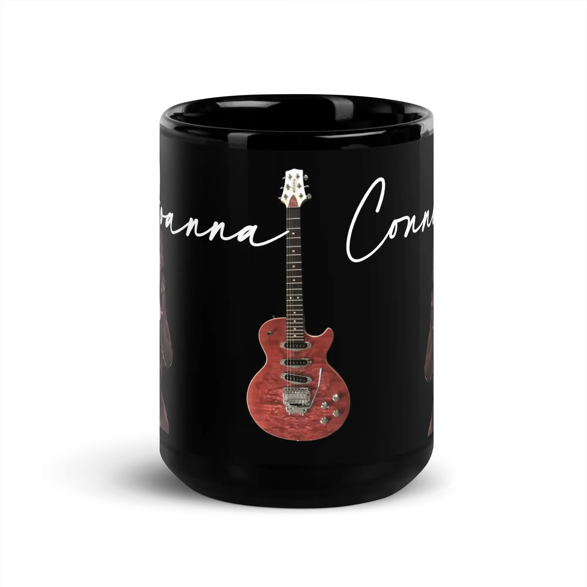 Joanna Connor Signature Black Glossy Mug - Image 6