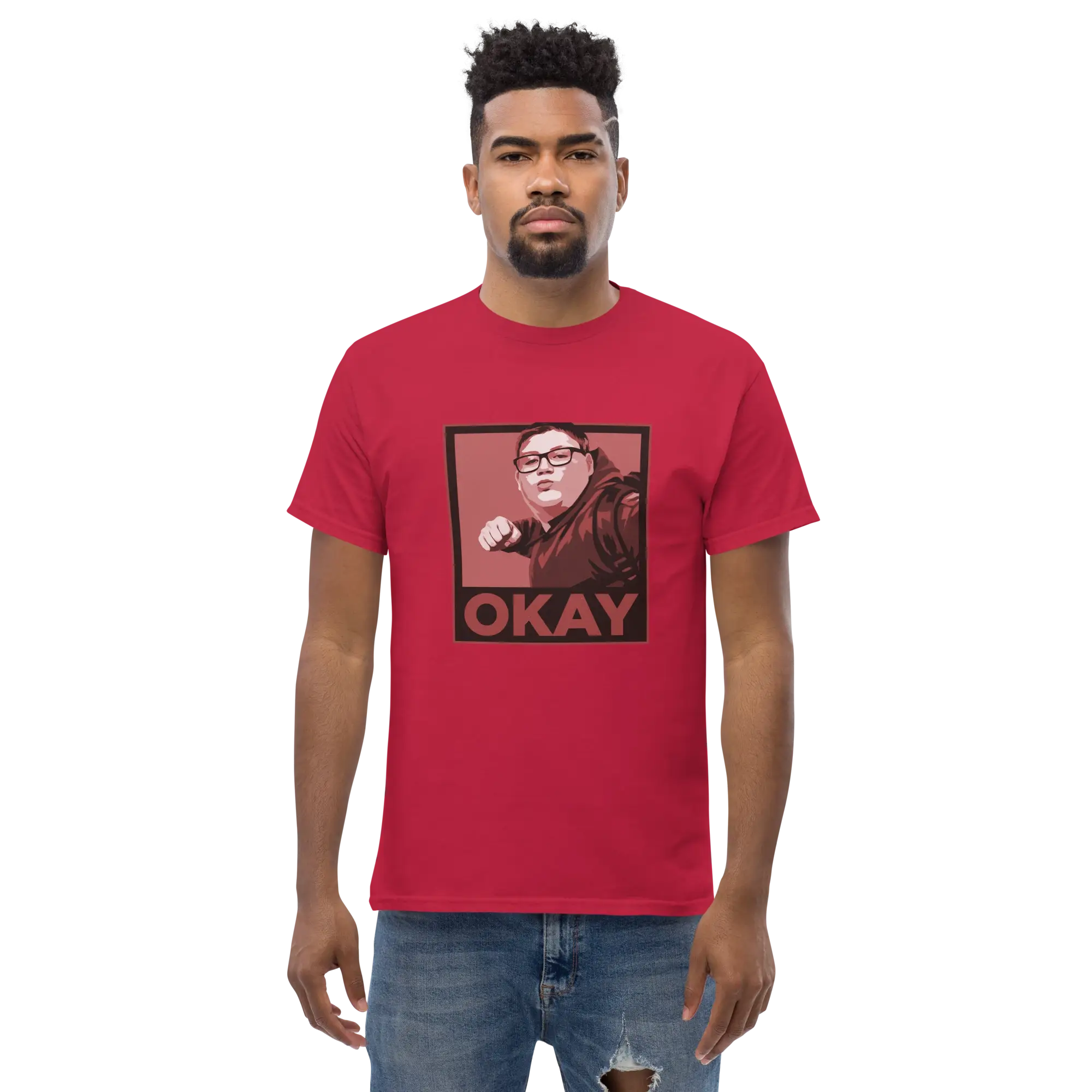 Okay Unisex classic tee Reds - Image 7