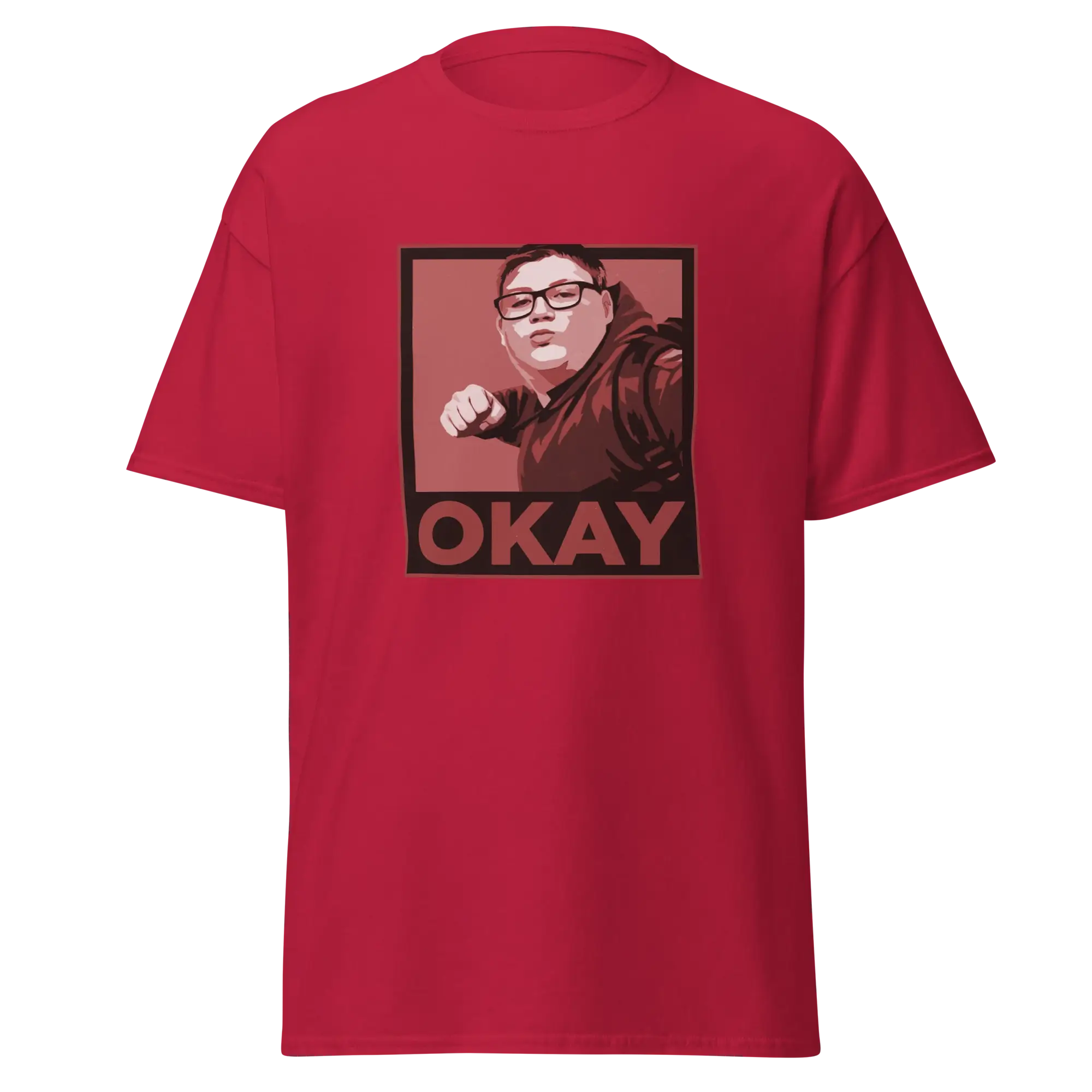 Okay Unisex classic tee Reds - Image 6