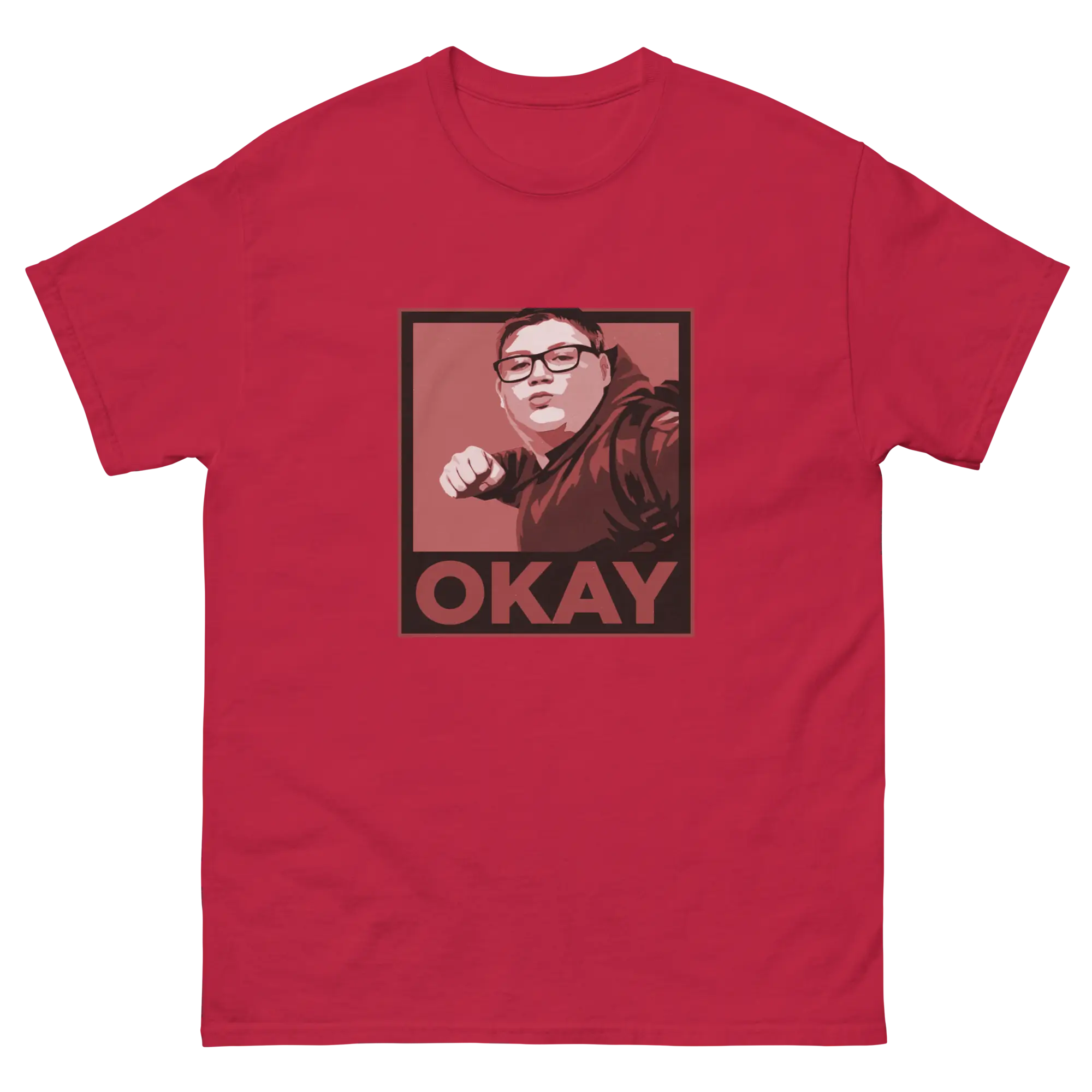 Okay Unisex classic tee Reds - Image 3