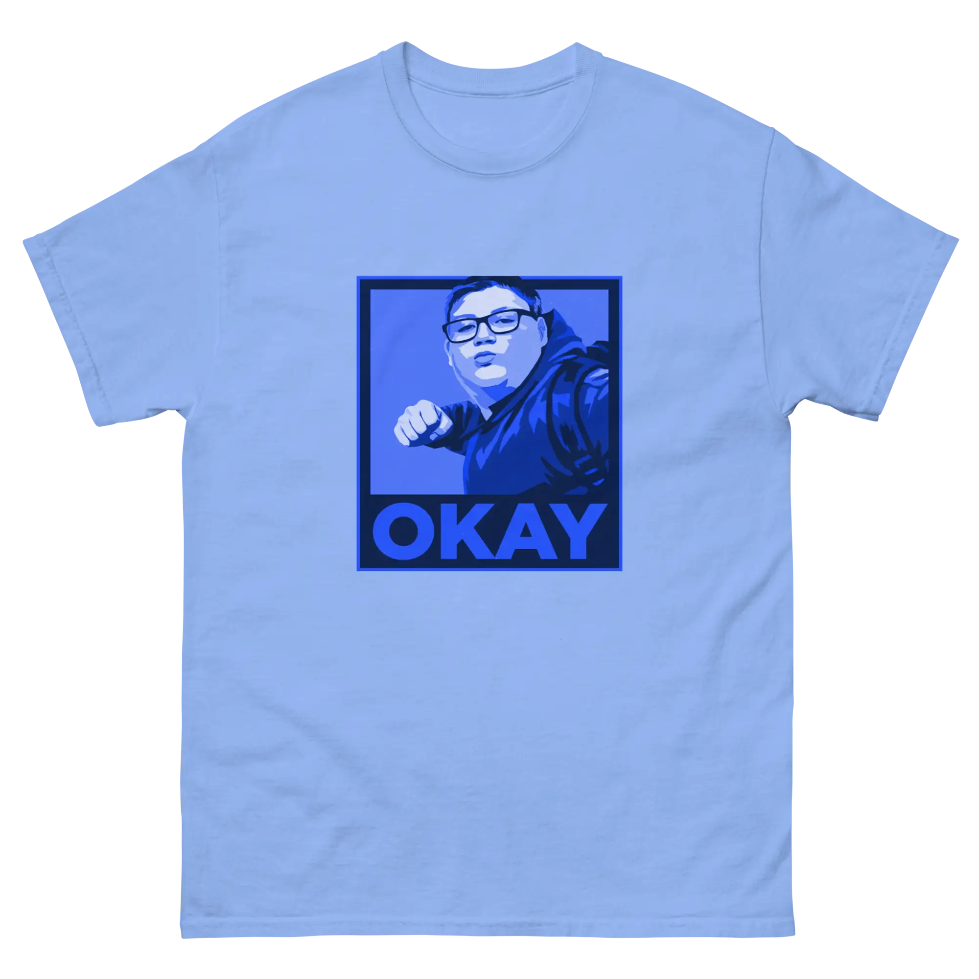 Okay Unisex classic tee Blues - Image 3