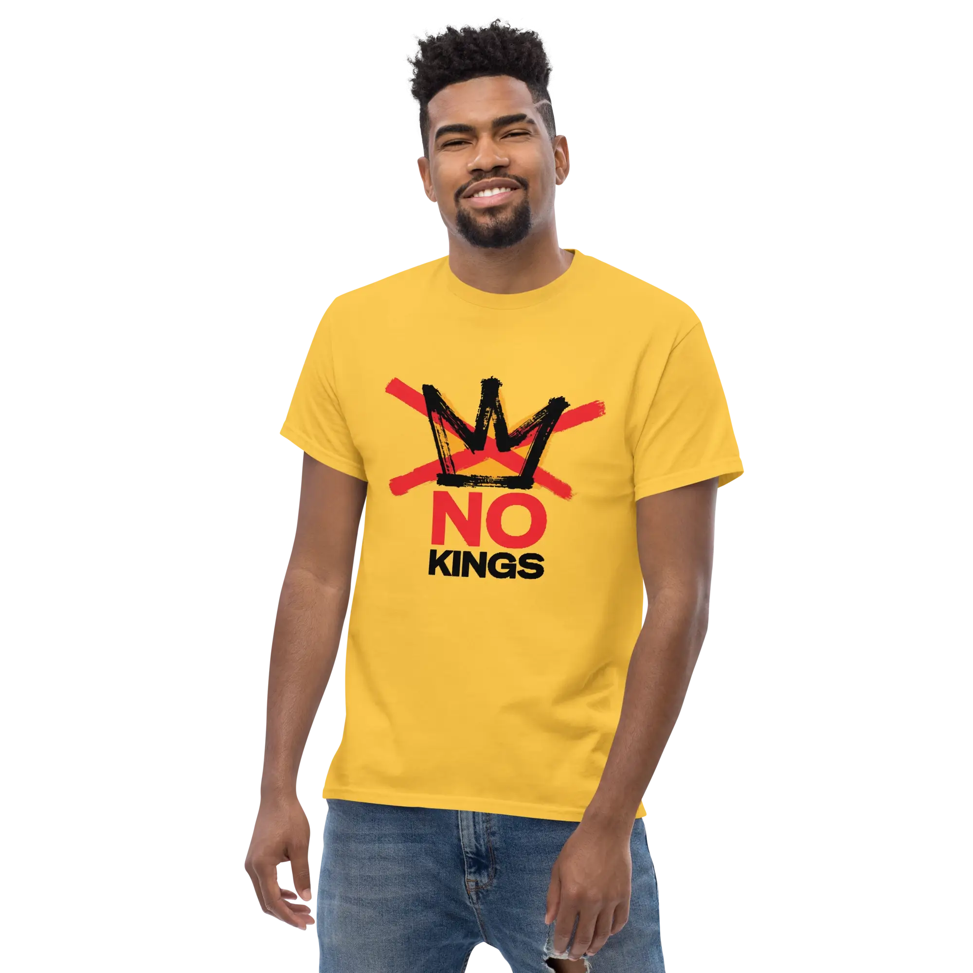 No Kings Unisex classic tee Red-Blk - Image 15