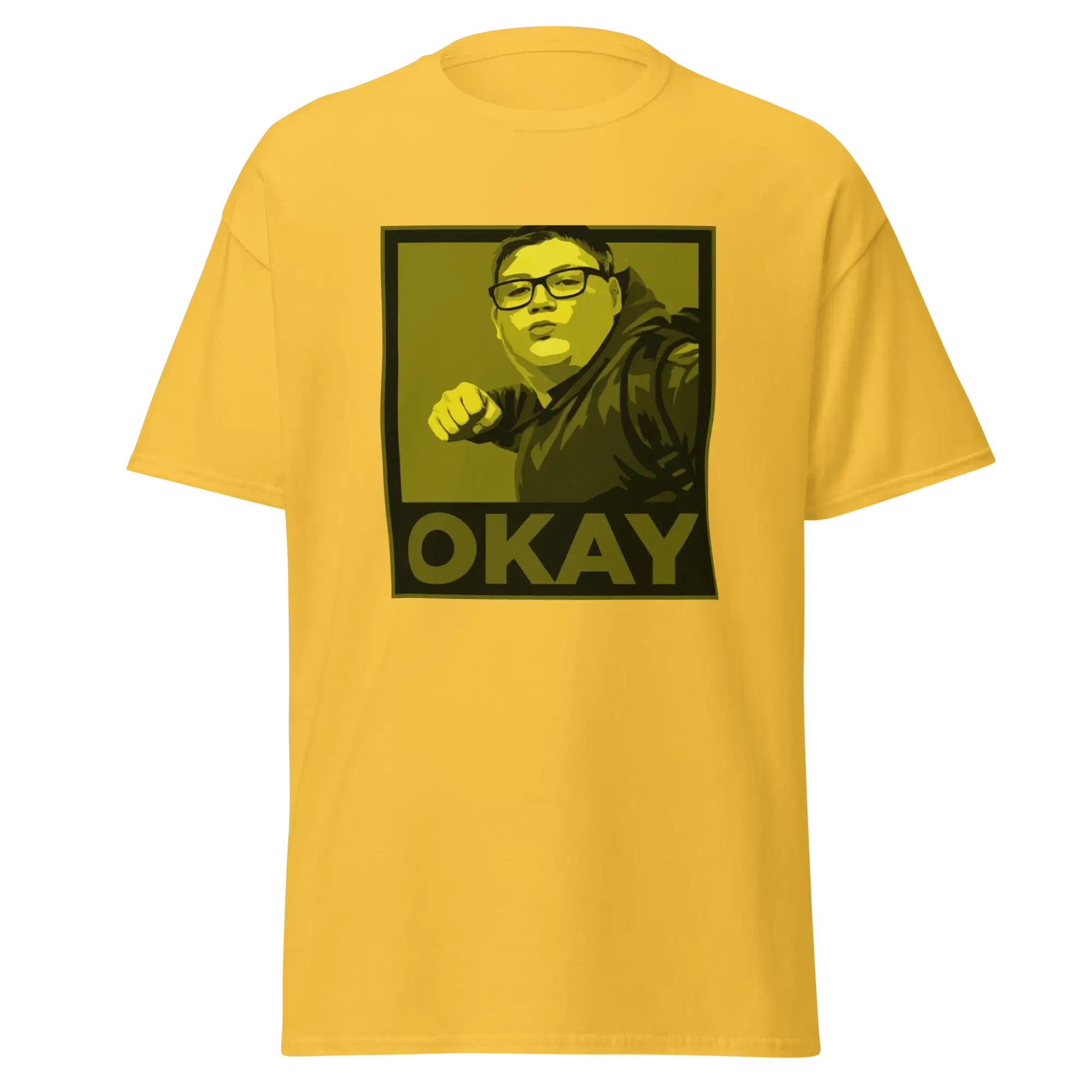 Okay Unisex classic tee Yellows - Image 9