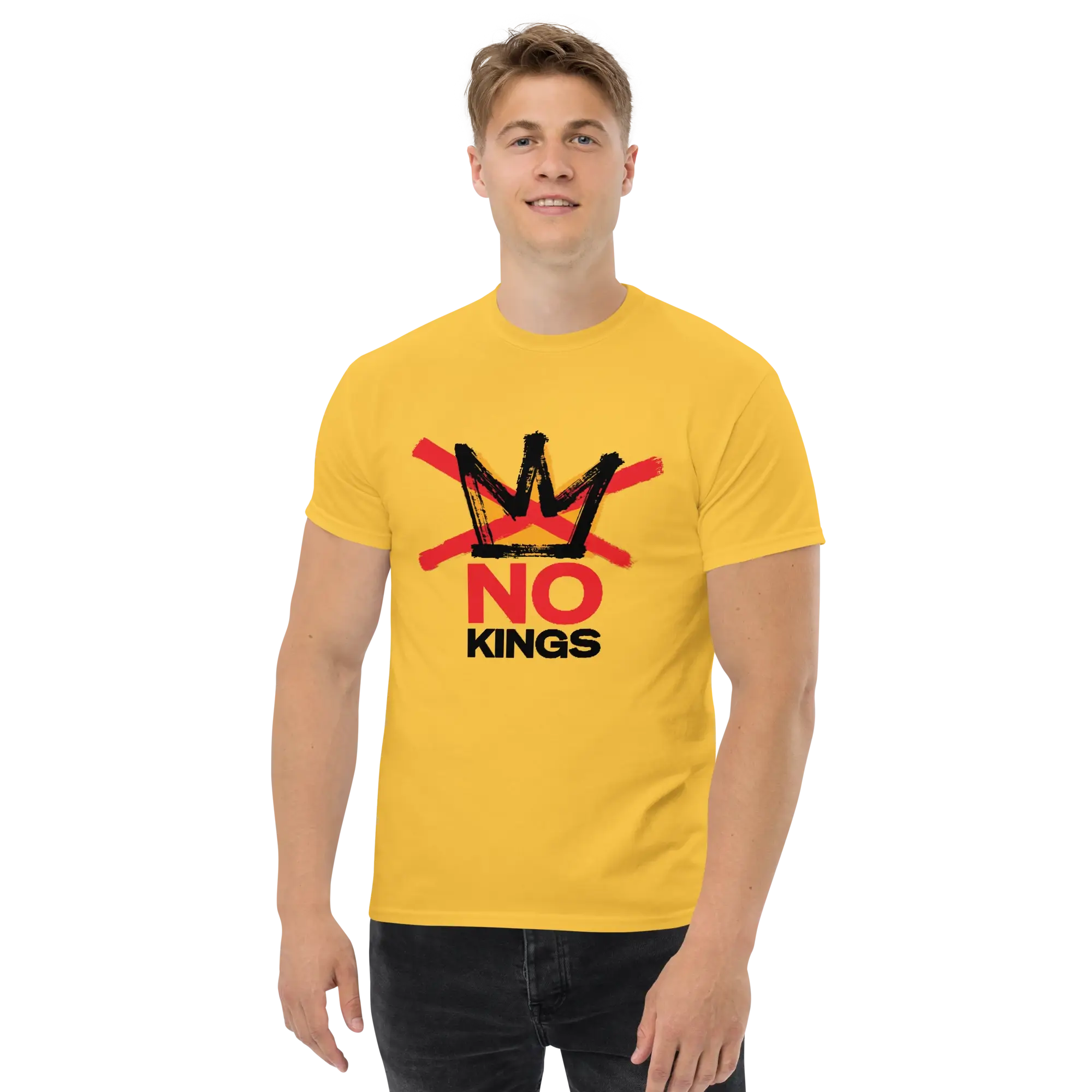 No Kings Unisex classic tee Red-Blk - Image 13