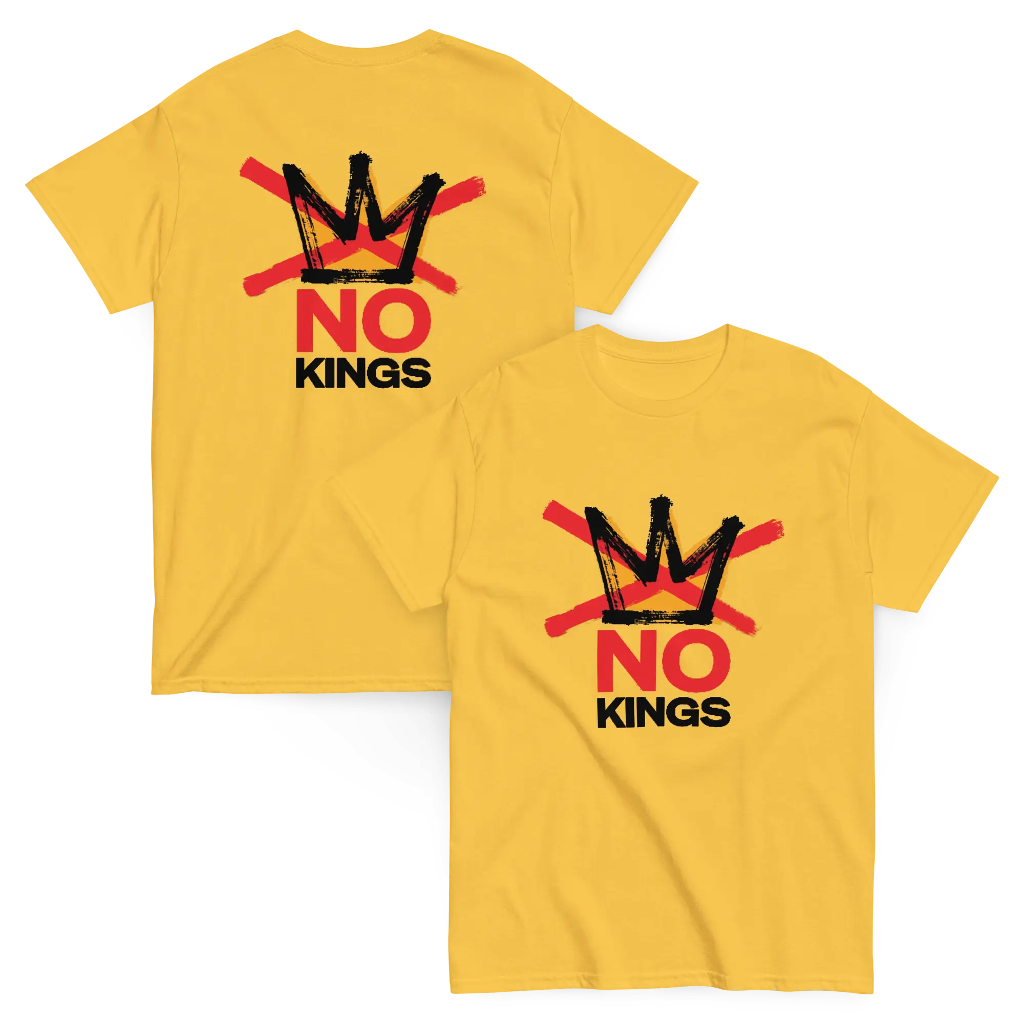 No Kings Unisex classic tee Red-Blk 2 sides - Image 2