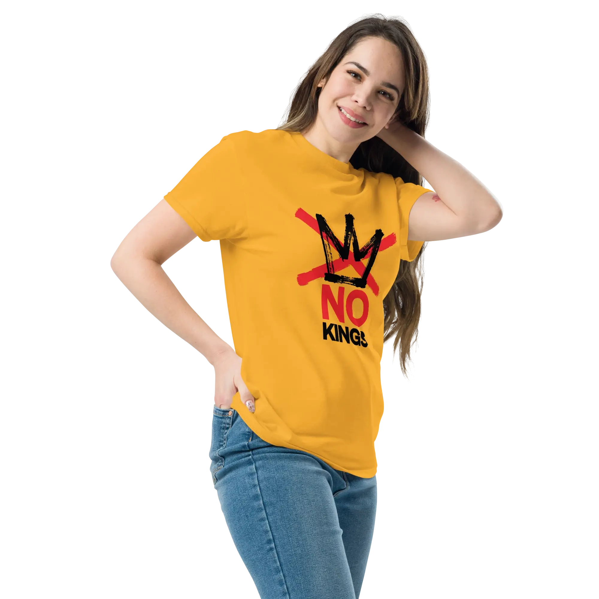 No Kings Unisex classic tee Red-Blk - Image 9
