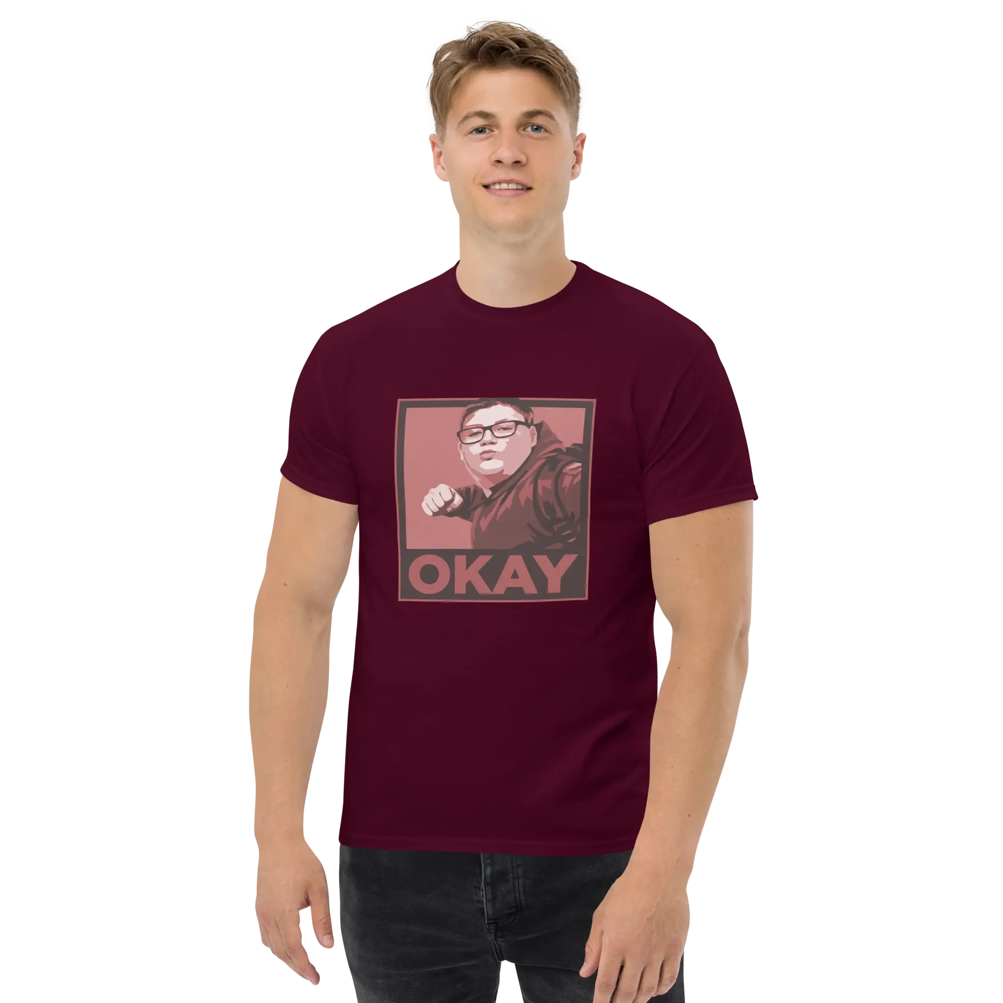 Okay Unisex classic tee Reds - Image 8