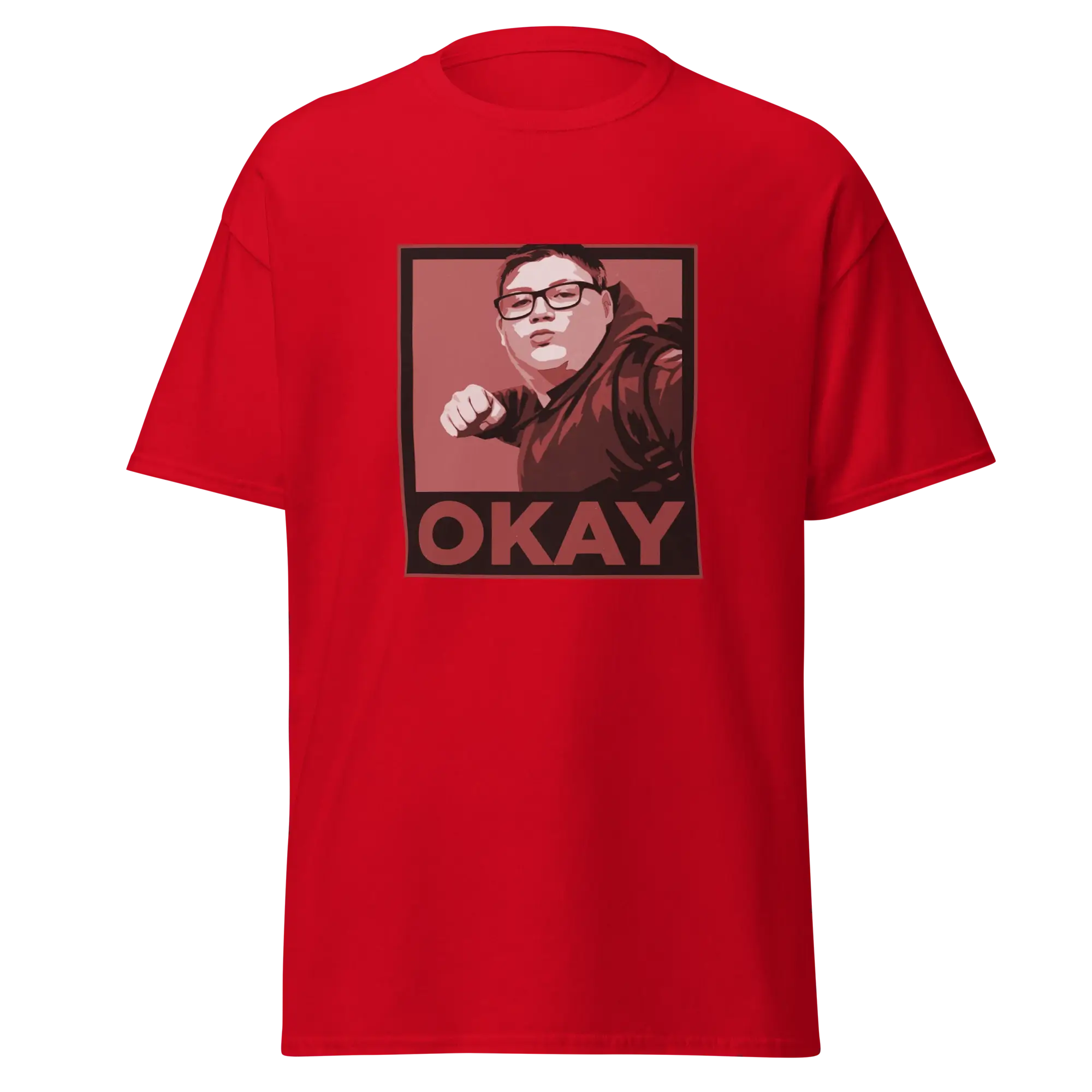 Okay Unisex classic tee Reds - Image 4