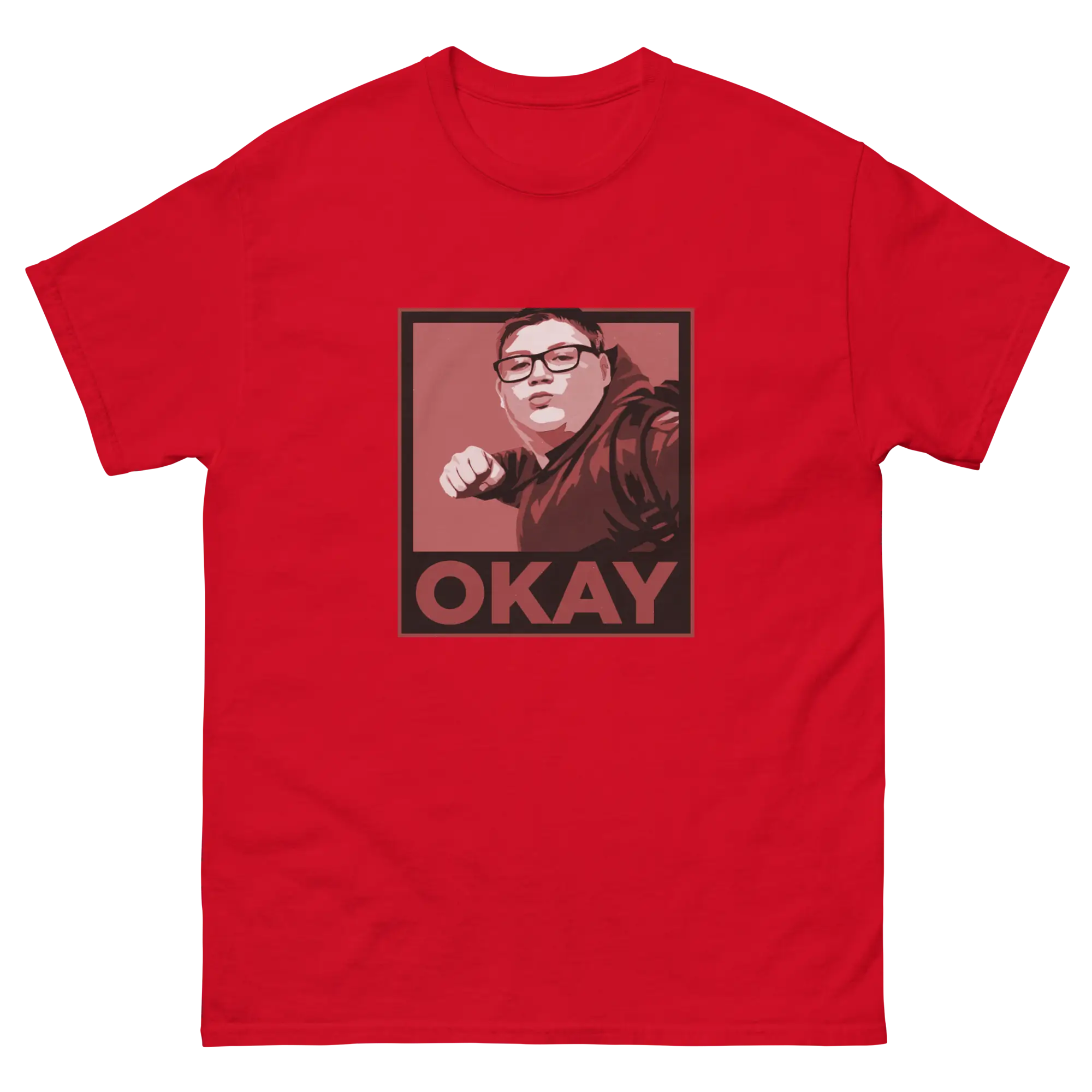 Okay Unisex classic tee Reds - Image 2