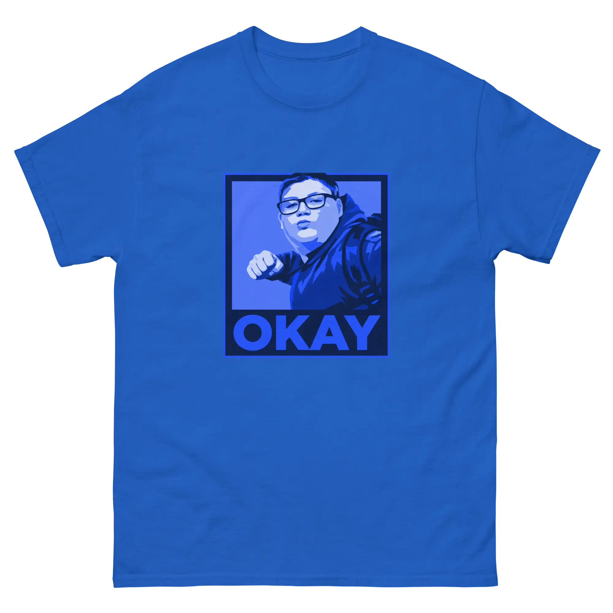Okay Unisex classic tee Blues