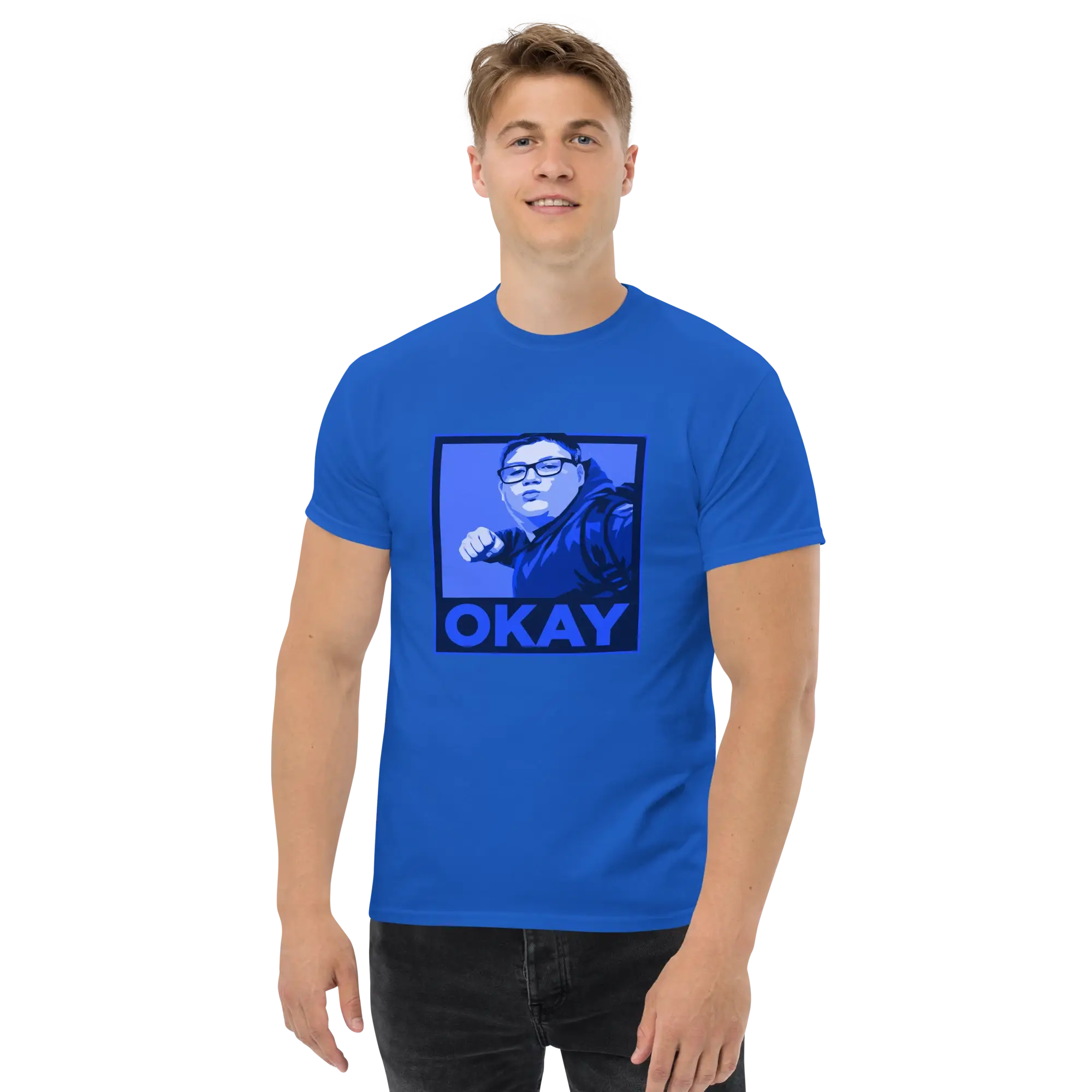 Okay Unisex classic tee Blues - Image 7
