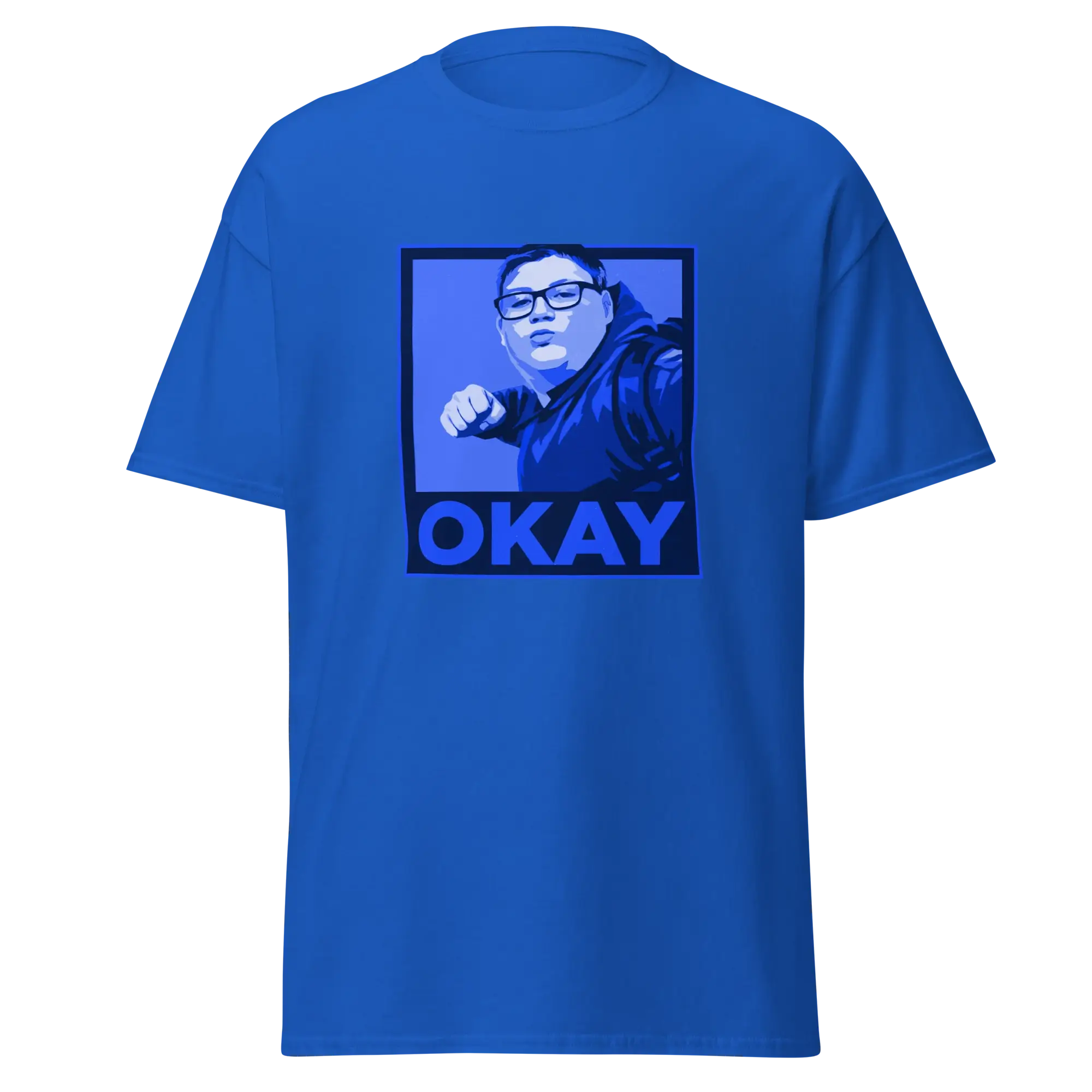 Okay Unisex classic tee Blues - Image 10