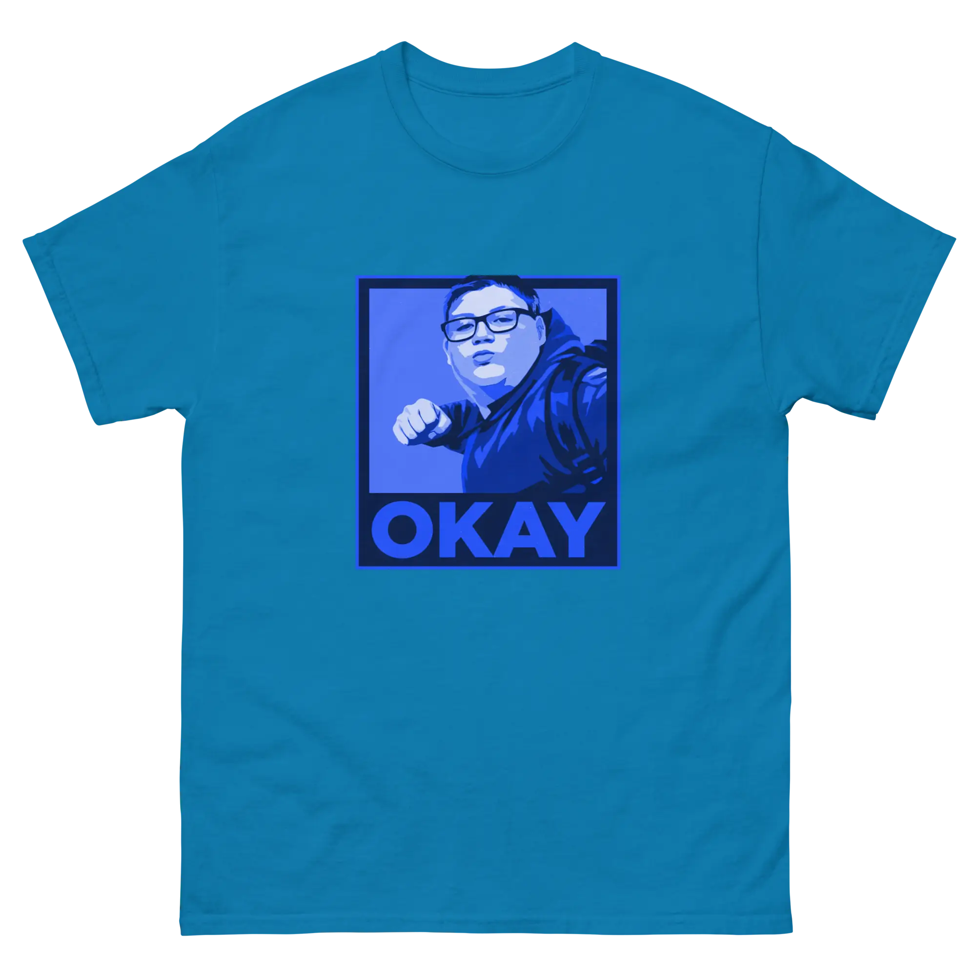 Okay Unisex classic tee Blues - Image 2