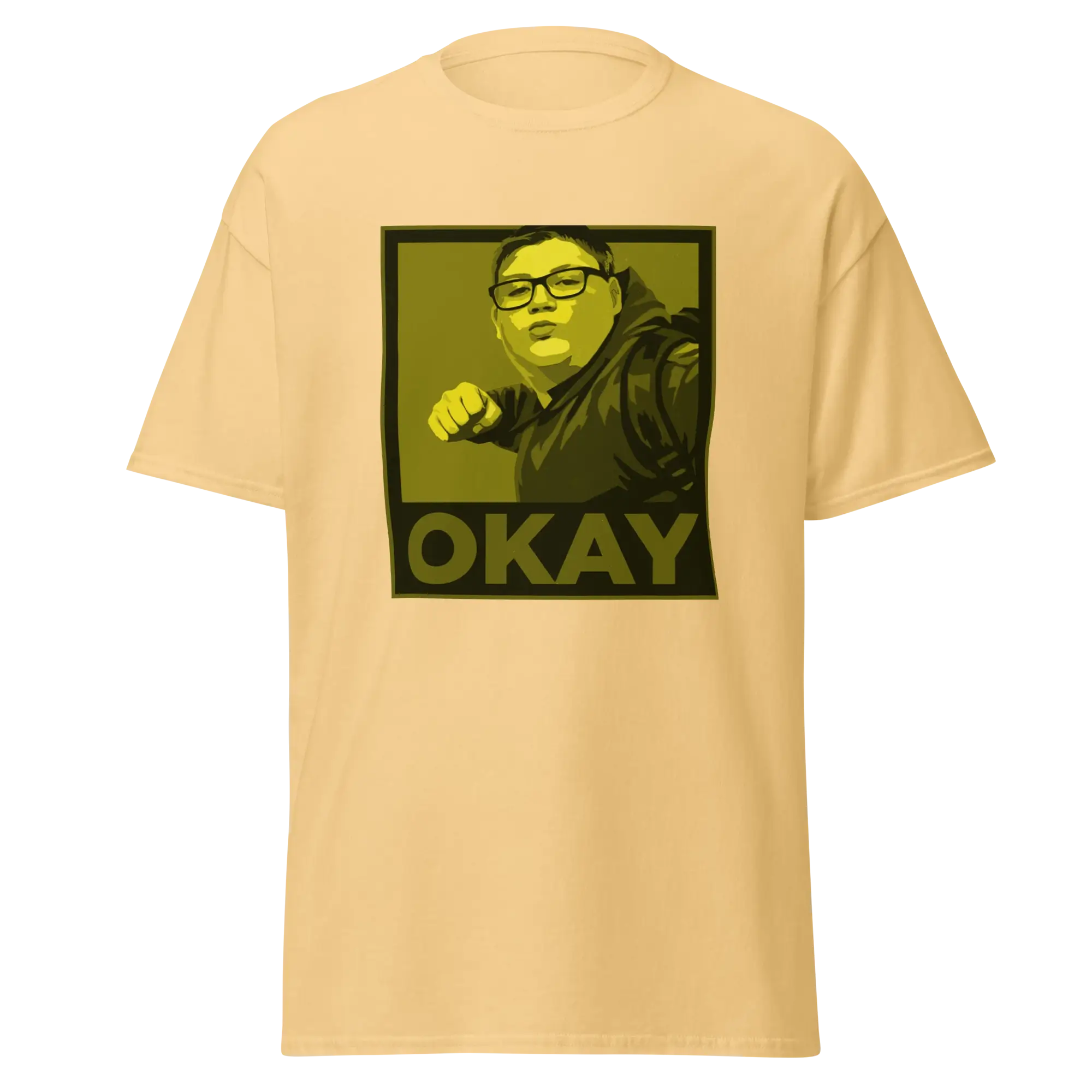 Okay Unisex classic tee Yellows - Image 4