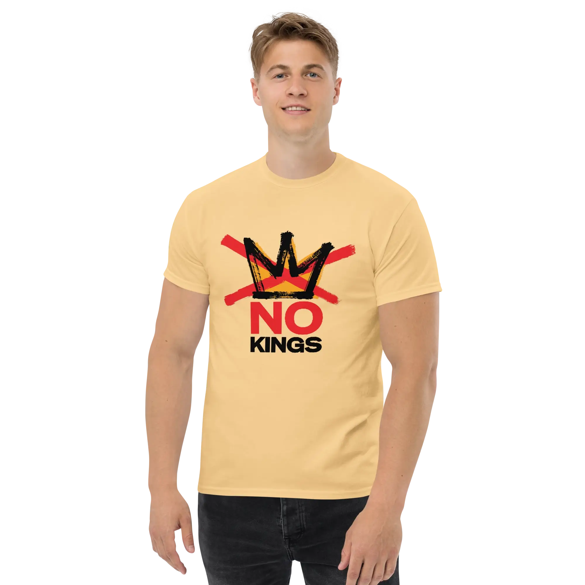 No Kings Unisex classic tee Red-Blk - Image 7