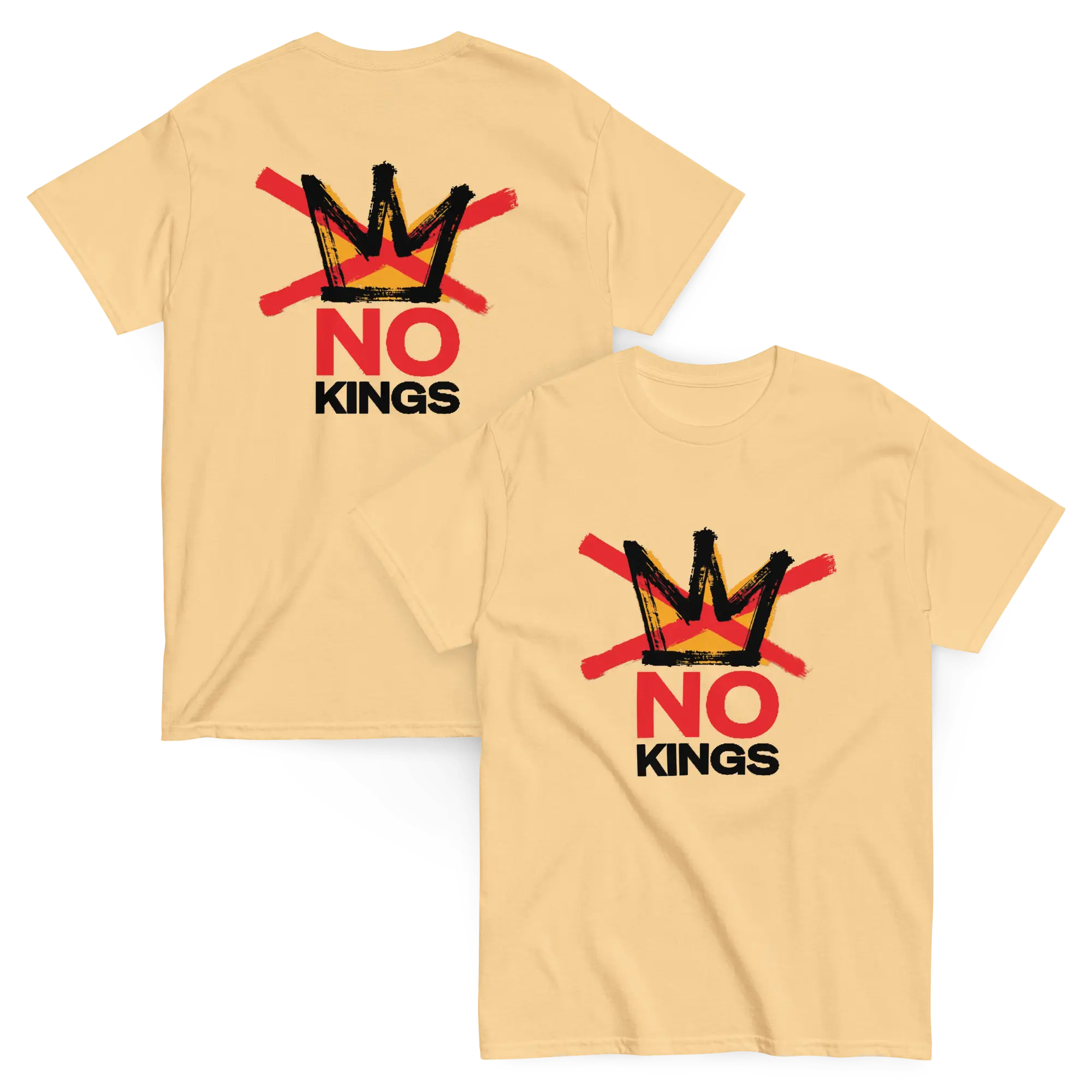 No Kings Unisex classic tee Red-Blk 2 sides - Image 3