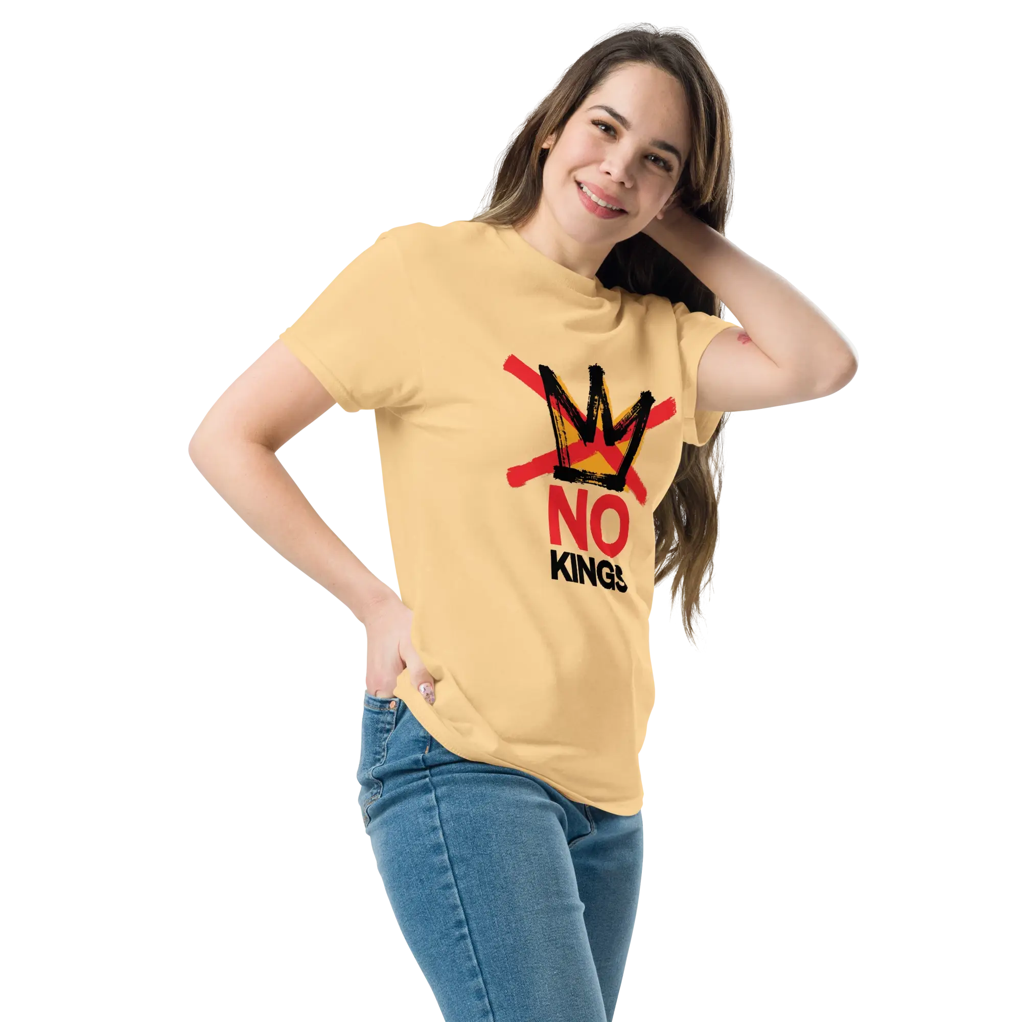 No Kings Unisex classic tee Red-Blk - Image 4