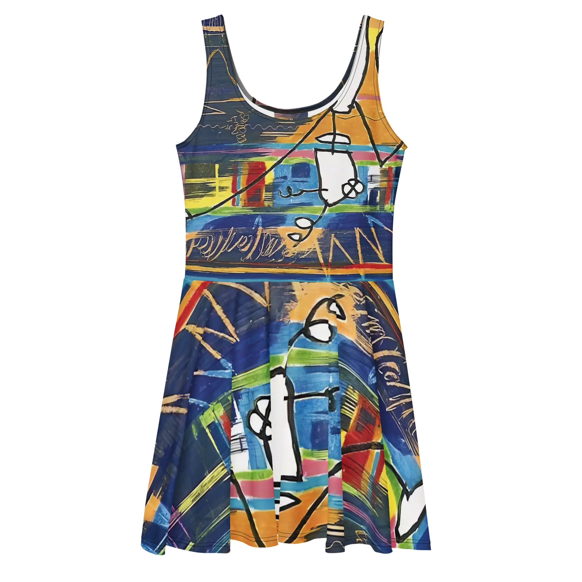 Blu Beatz Skater Dress