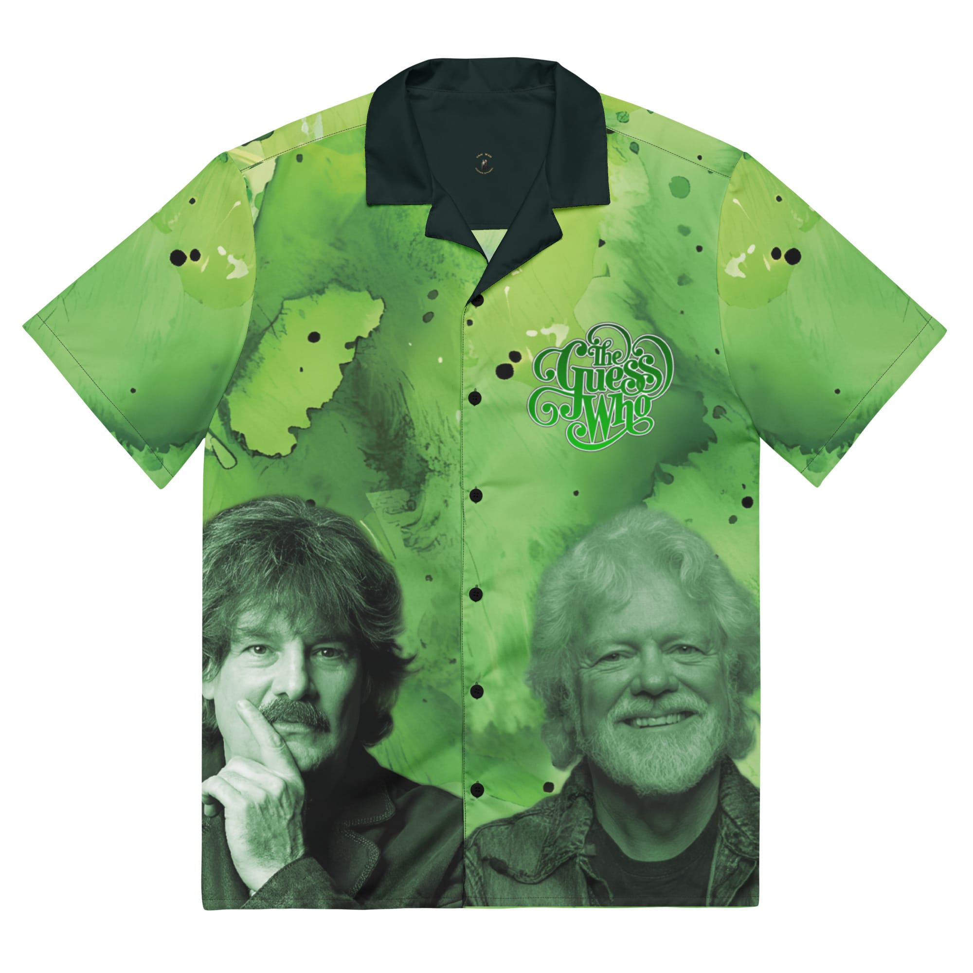 Musicians Randy Bachman Guess Who Unisex Button Shirt Green