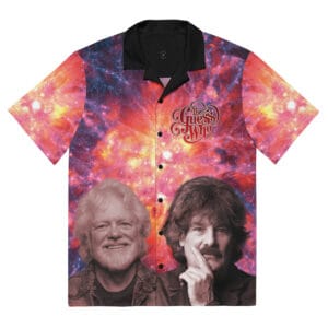 Musicians Burton Cummings Guess Who Signature Unisex Button Shirt Galaxy Web