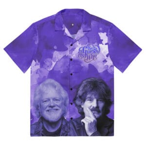 Musicians Burton Cummings Guess Who Signature Unisex Button Shirt Purple