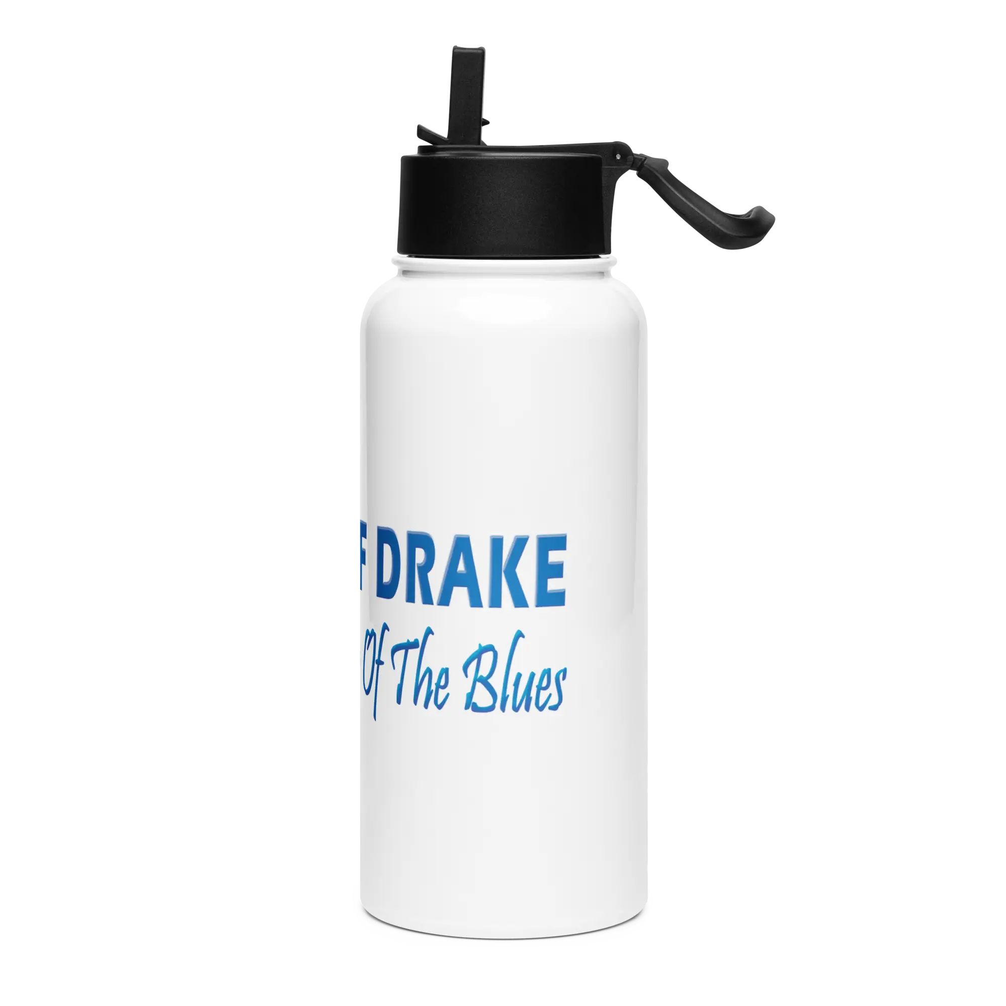 Geoff Drake Stainless steel water bottle with a straw lid - Image 3