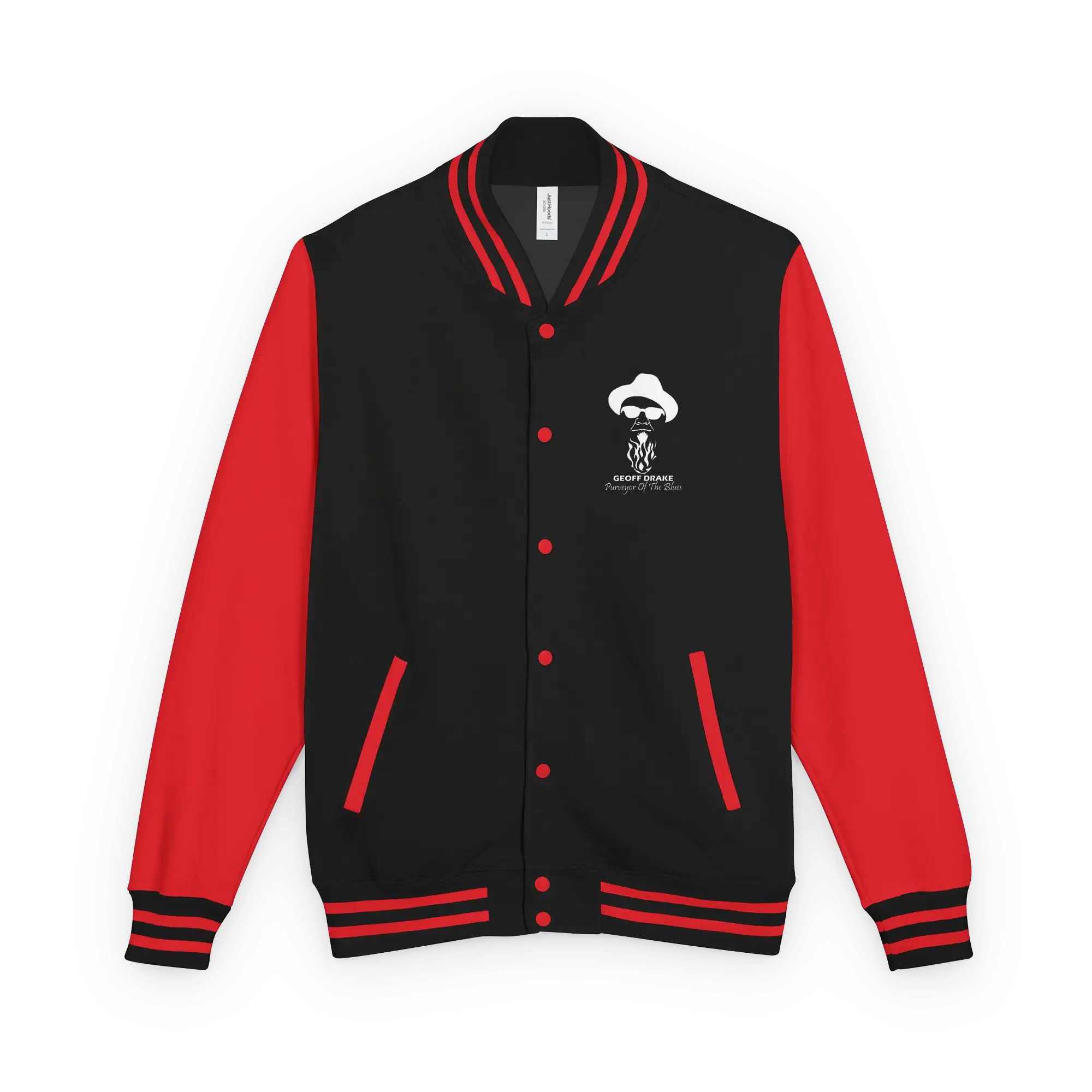 Geoff Drake Heavyweight letterman jacket wht-logo - Image 5