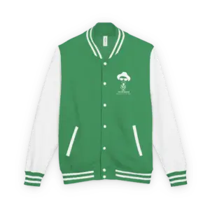 Geoff Drake Heavyweight letterman jacket wht-logo