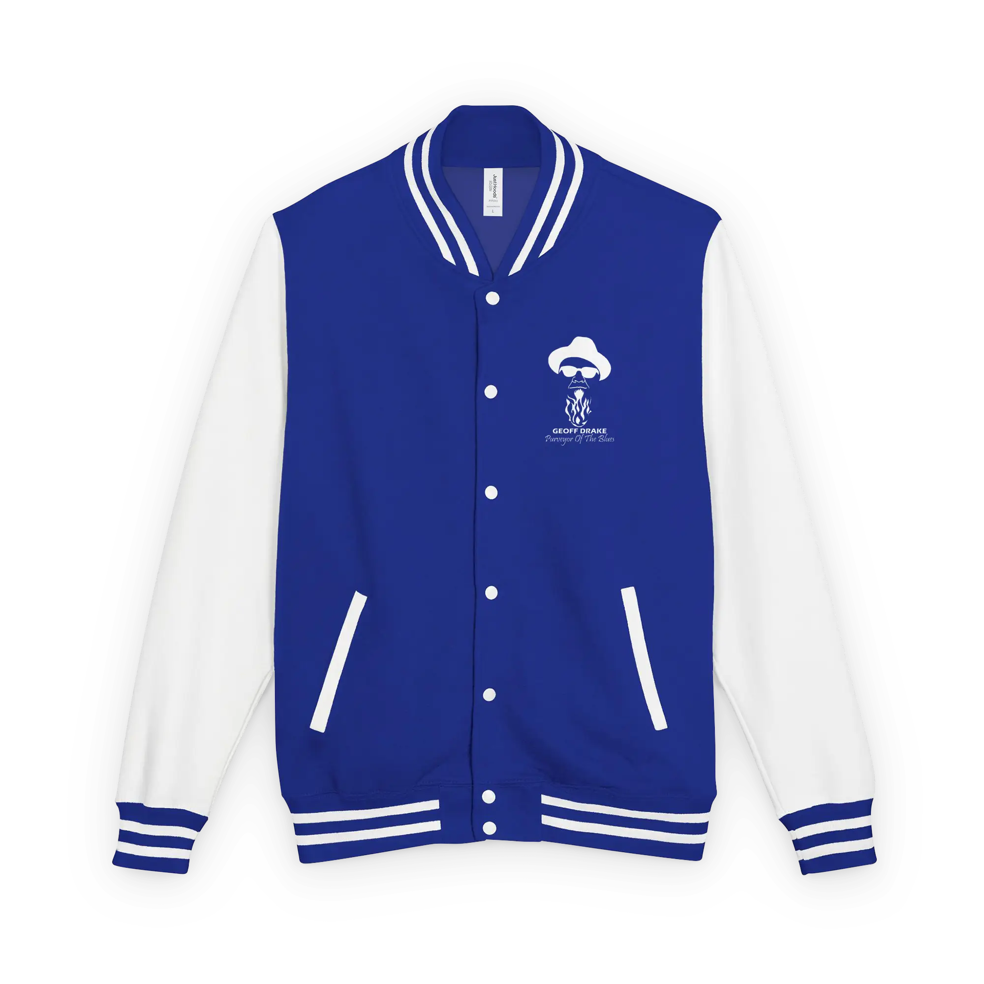 Geoff Drake Heavyweight letterman jacket wht-logo - Image 2