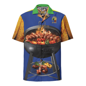 Black Hand BBQ Club Hawaiian Style Unisex Shirt – Purple