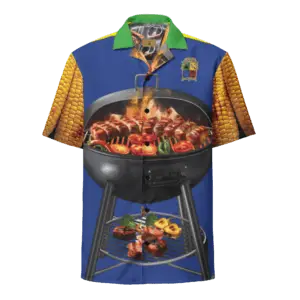 Black Hand BBQ Club Hawaiian Style Unisex Shirt – Purple