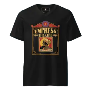 Empress Theatre Unisex Short Sleeve V-Neck T-Shirt Dk