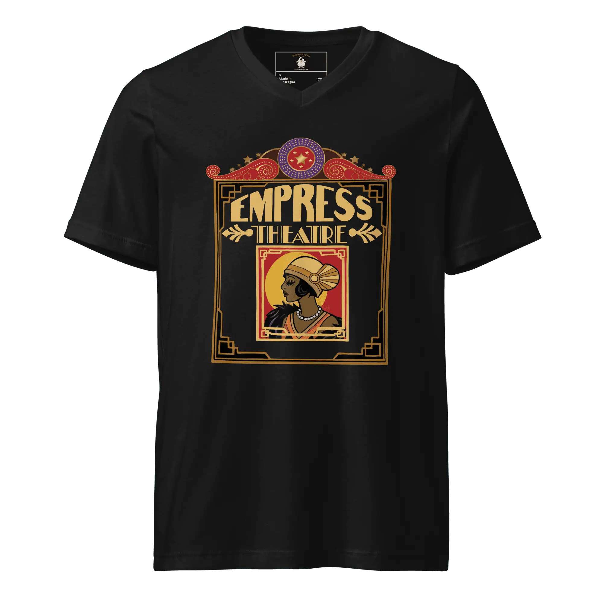 Empress Theatre Unisex Short Sleeve V-Neck T-Shirt Dk