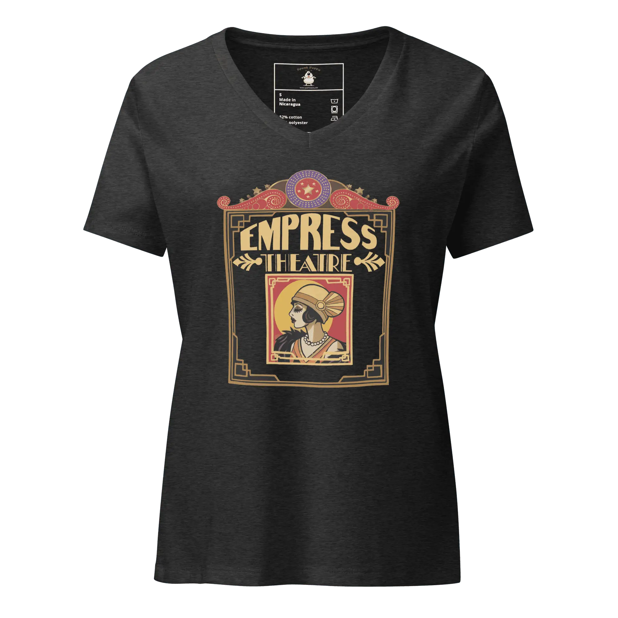 Empress Theatre Women’s relaxed v-neck t-shirt - Image 3