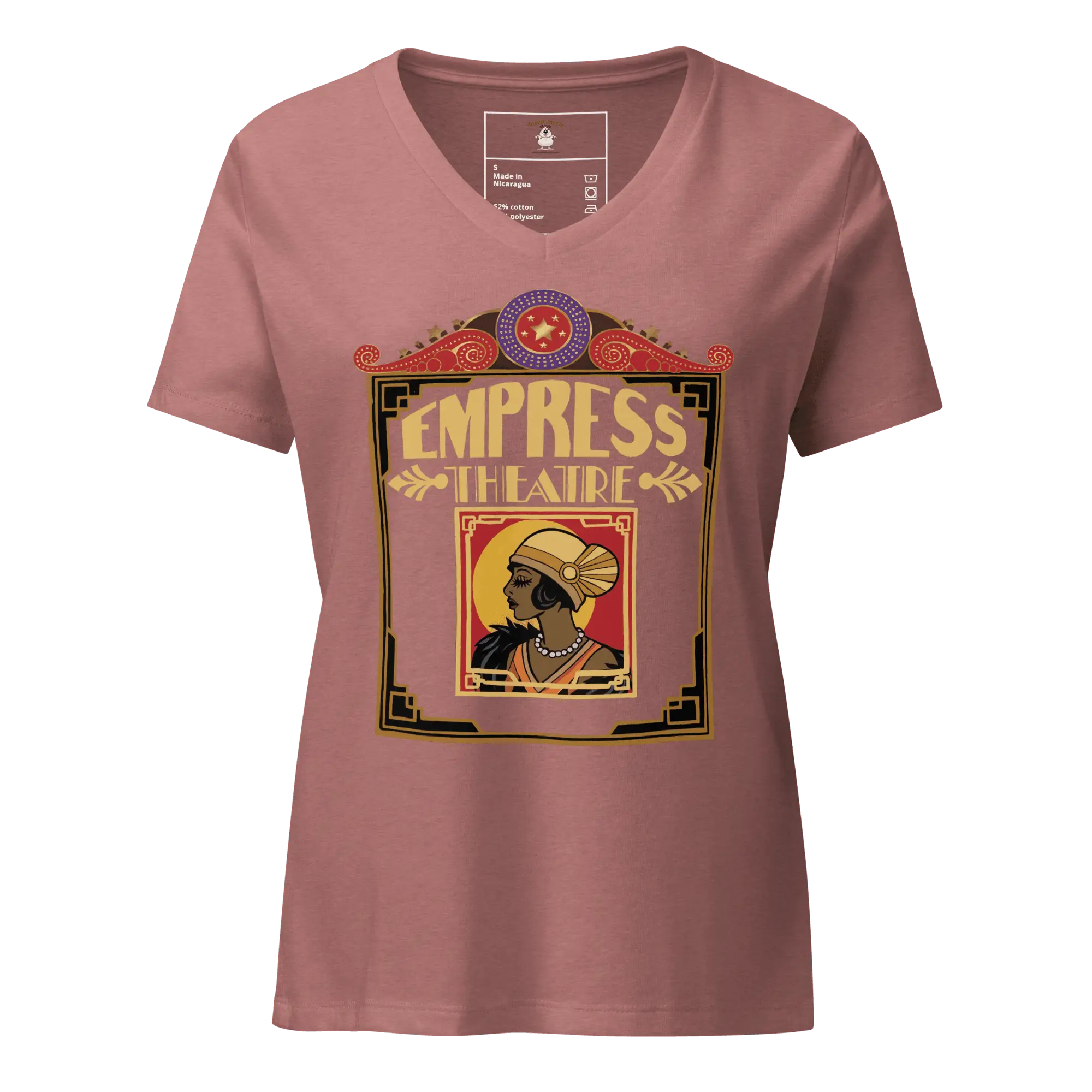 Empress Theatre Women’s relaxed v-neck t-shirt LHT - Image 2