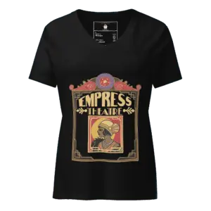 Empress Theatre Women’s relaxed v-neck t-shirt Dk