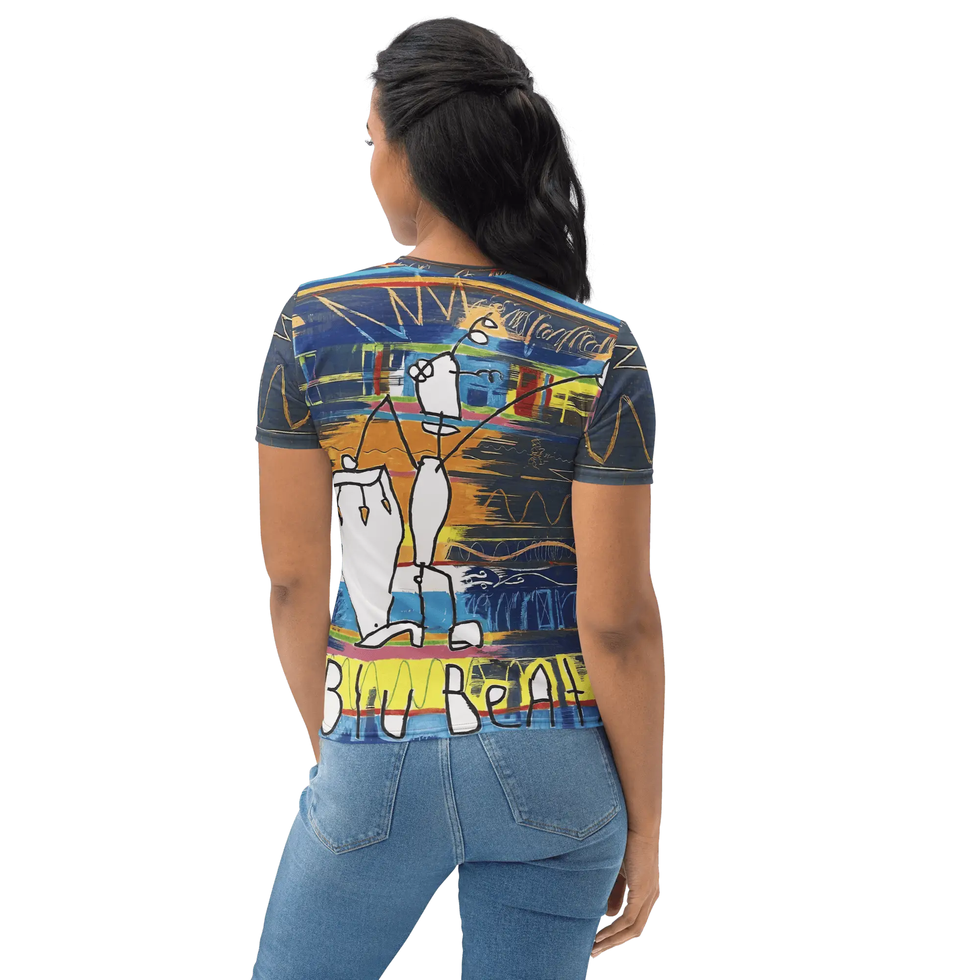 Jon Otis Blu Beatz Women's T-shirt - Image 13