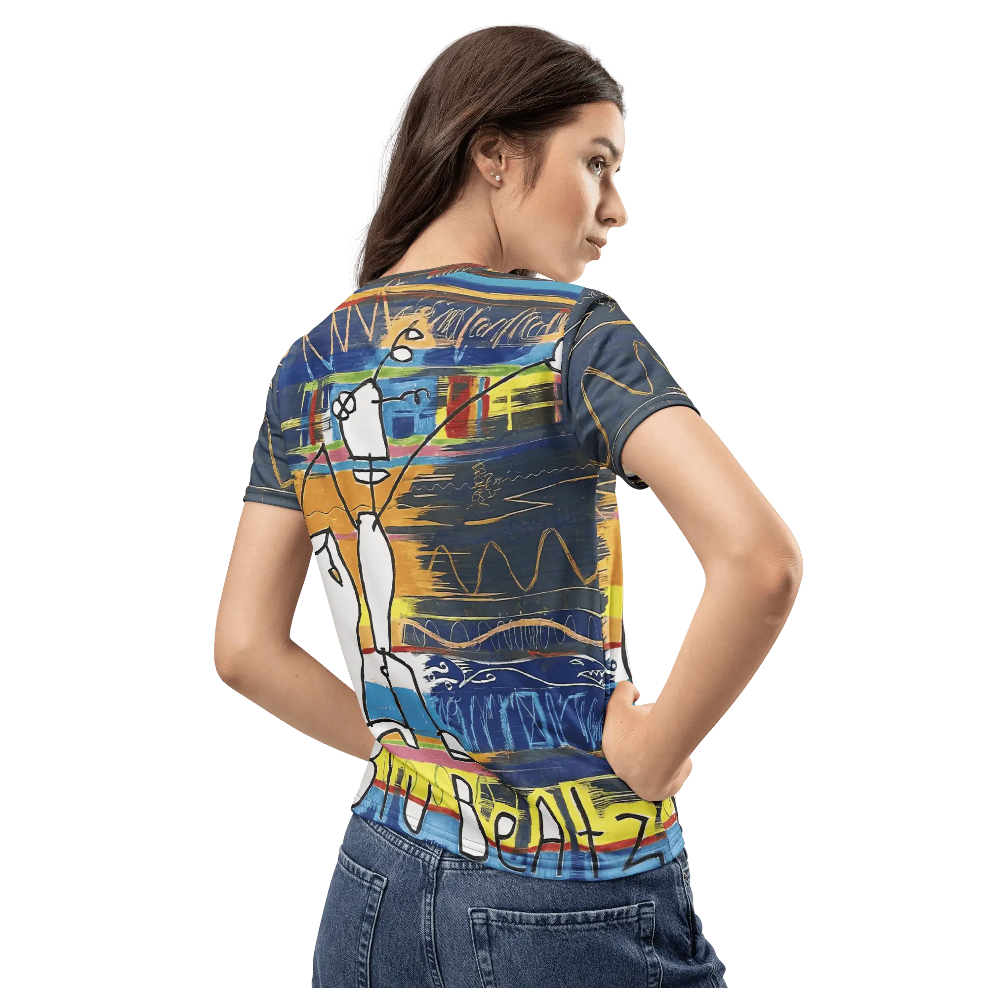 Jon Otis Blu Beatz Women's T-shirt - Image 12