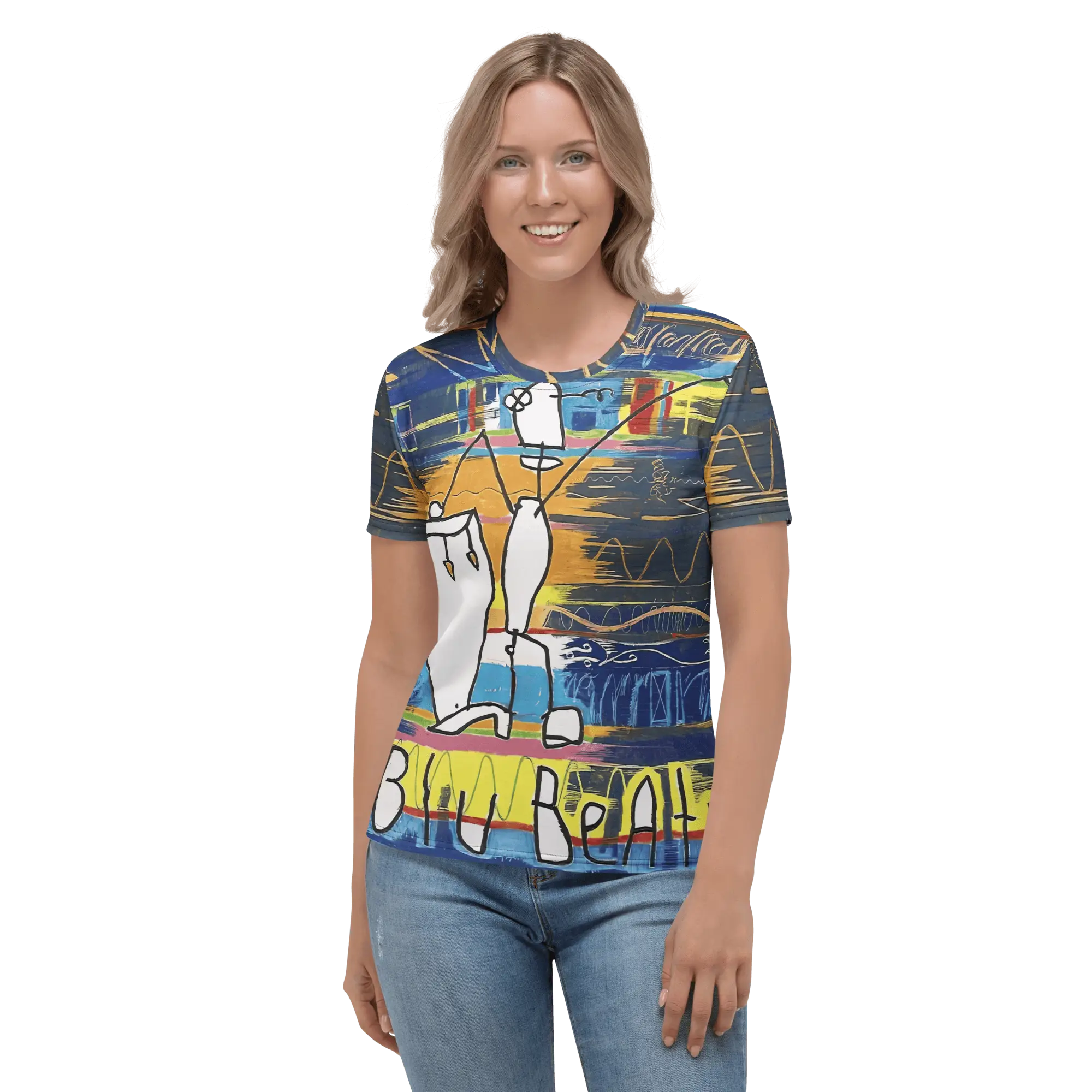 Jon Otis Blu Beatz Women's T-shirt - Image 11