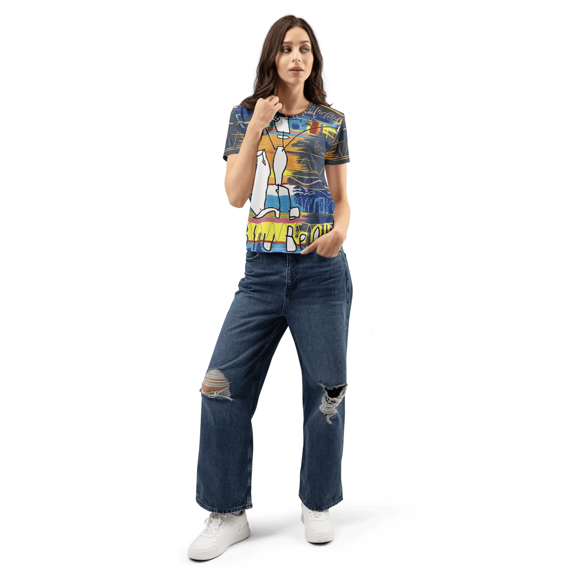 Jon Otis Blu Beatz Women's T-shirt - Image 9