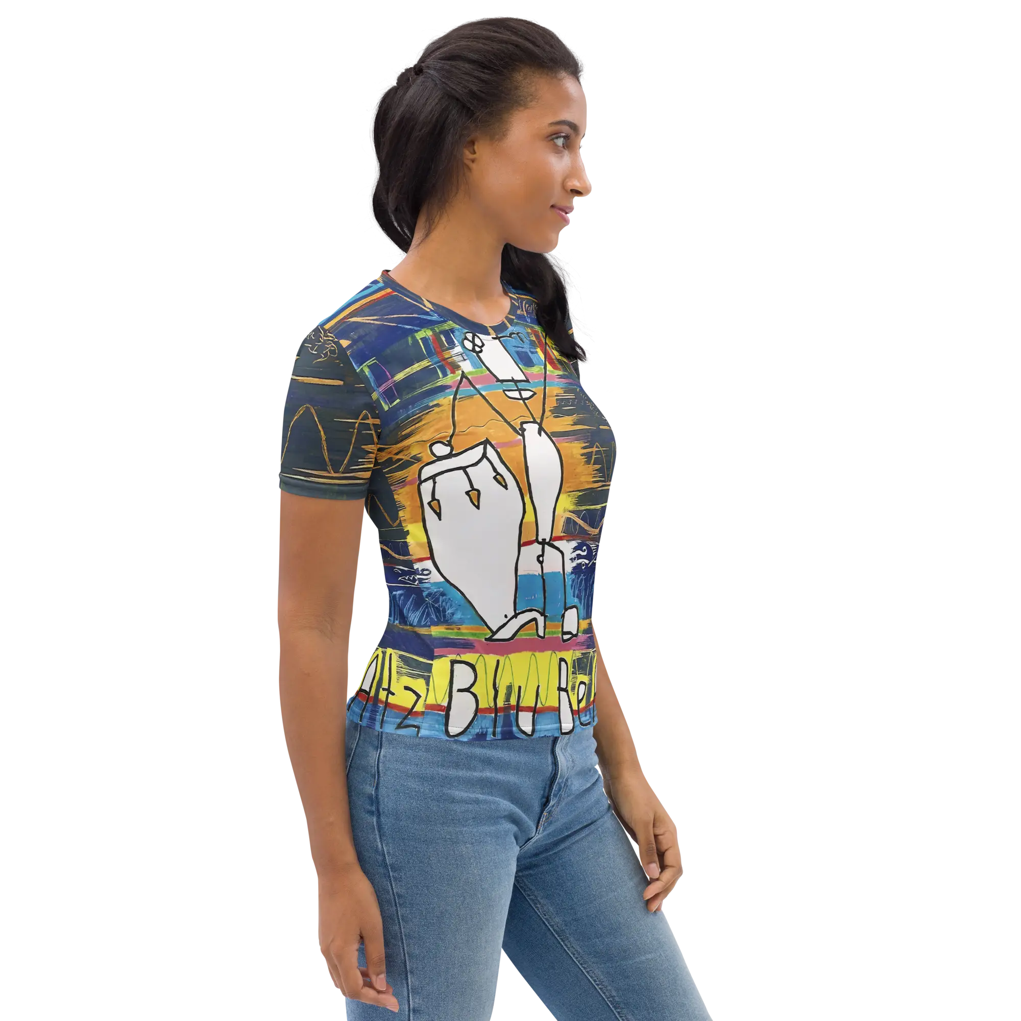 Jon Otis Blu Beatz Women's T-shirt - Image 3